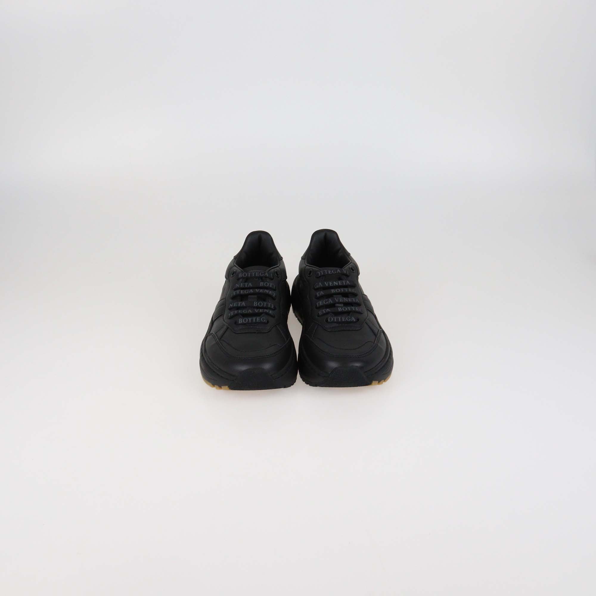 Bottega Veneta Black Leather Speedster Sneakers