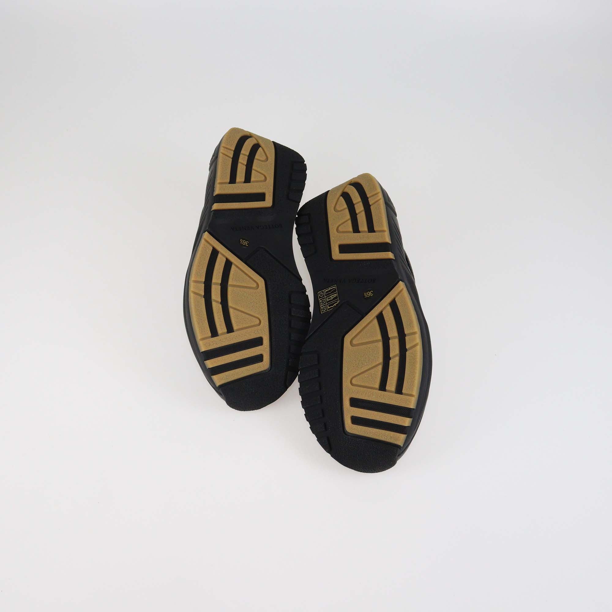 Bottega Veneta Black Leather Speedster Sneakers