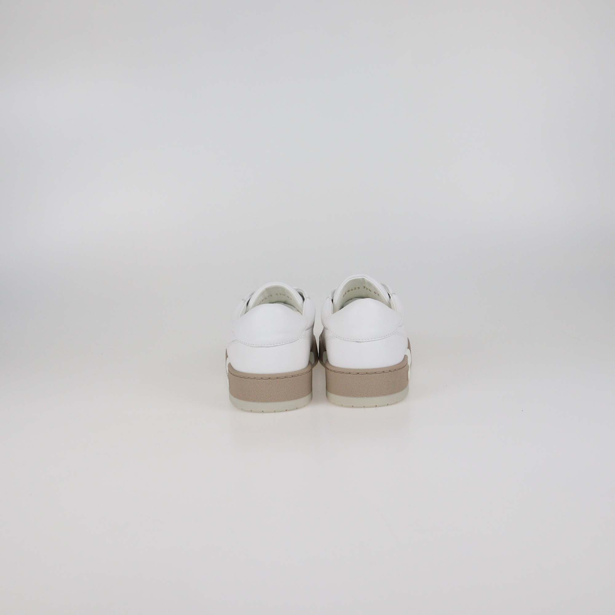 Fendi White Leather Lace Up Low Top Sneakers