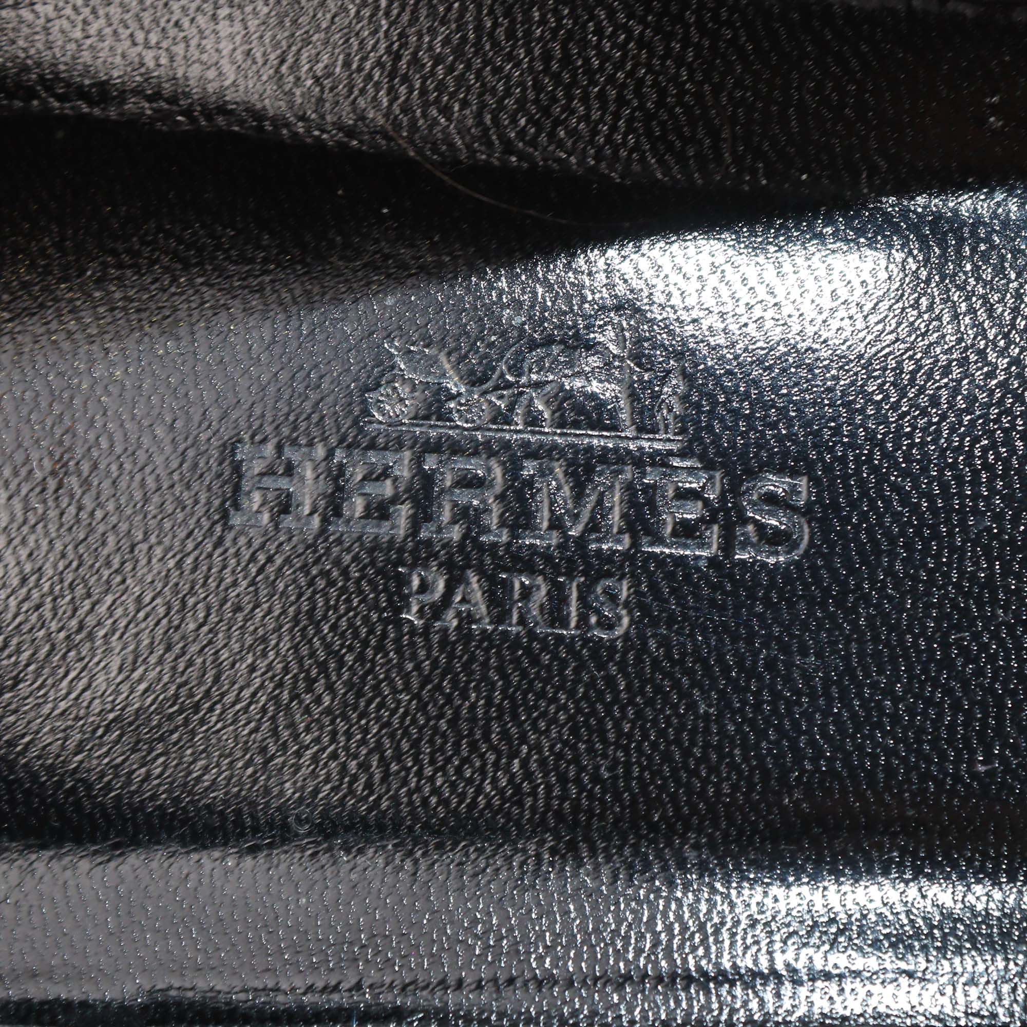Hermes Black Suede Crystal Powder Nice Ballet Flats