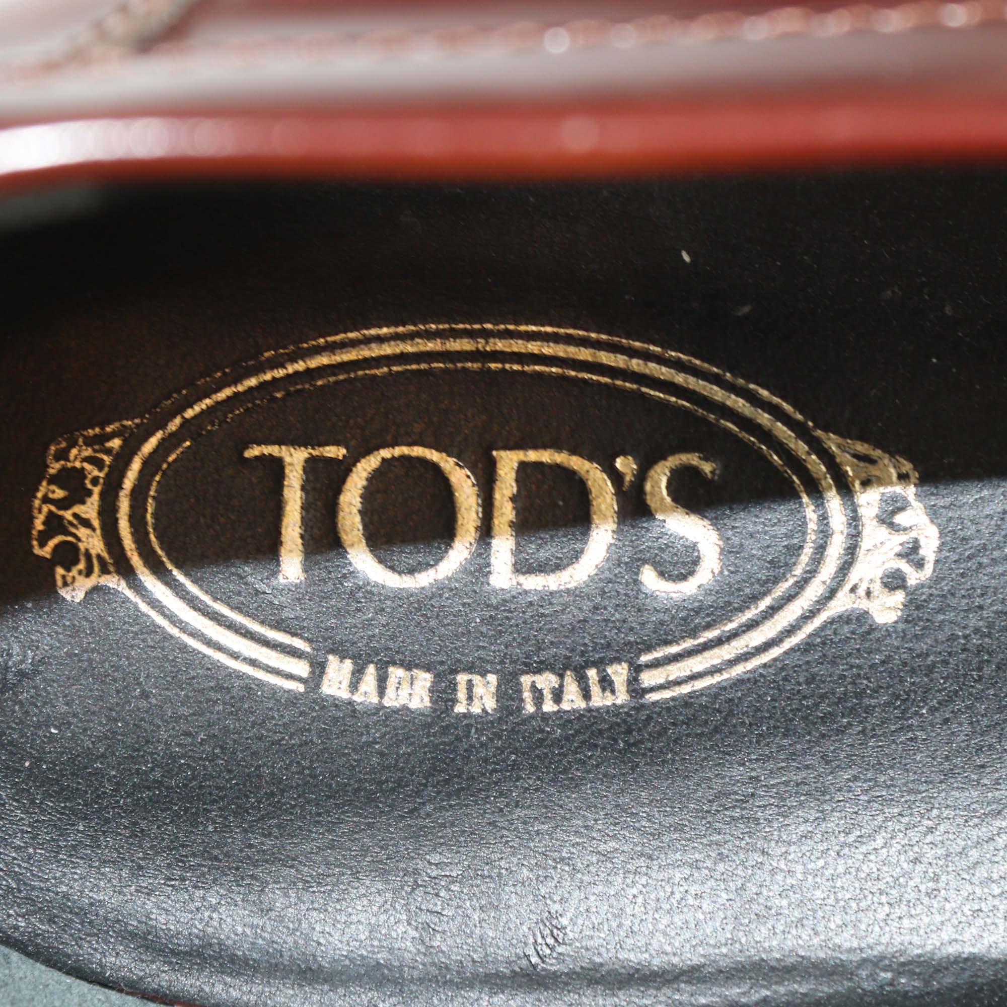 Tod's Brown Leather Logo Buckle Loafers