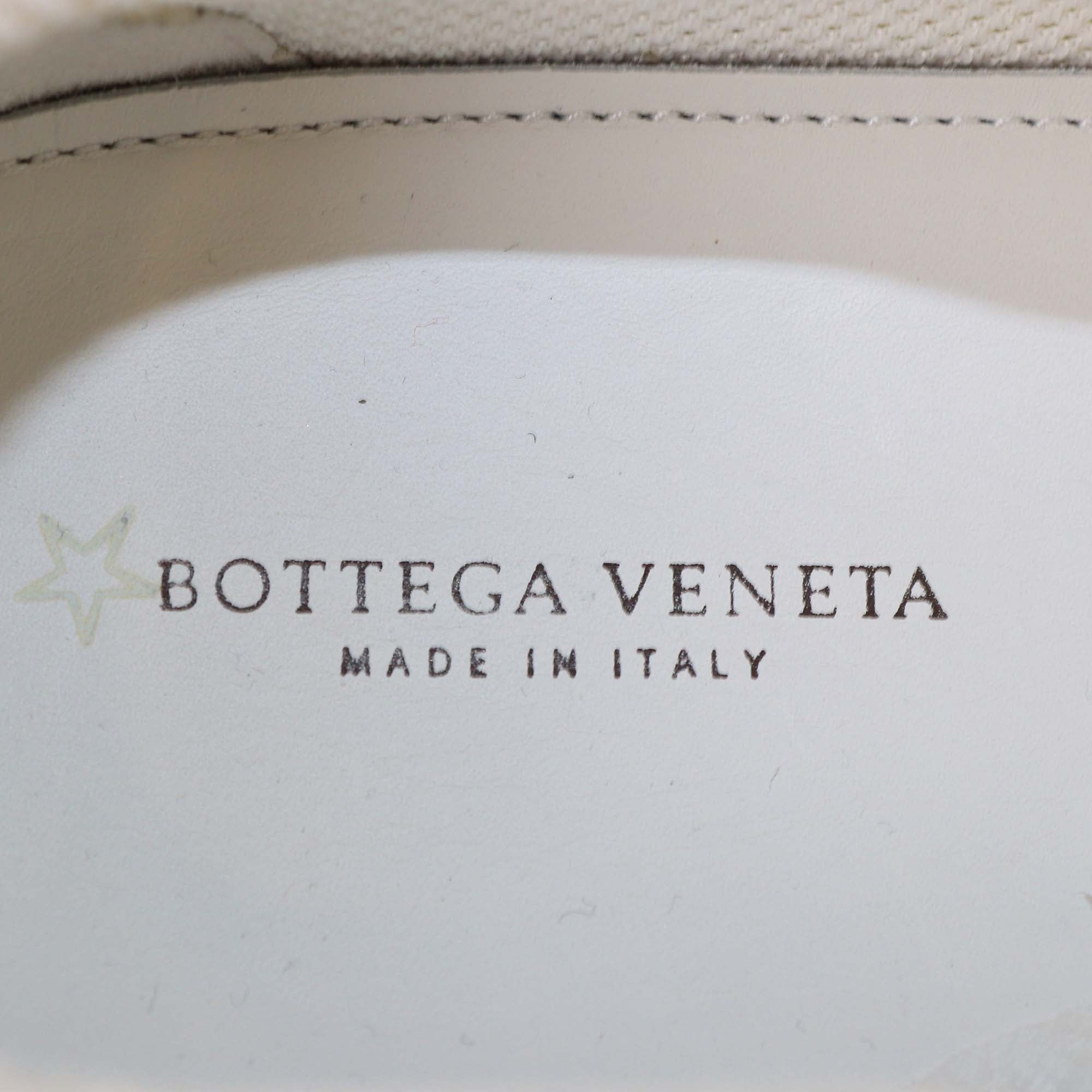 Bottega Veneta Multicolor Intrecciato Leather & Suede Lace Up Sneakers