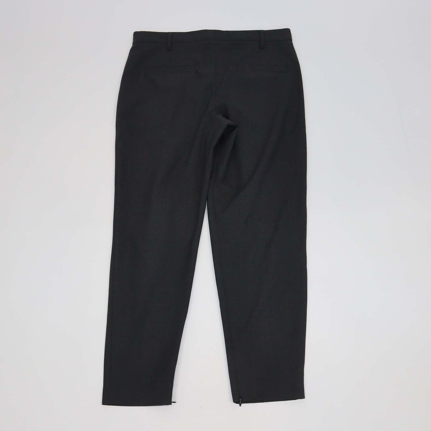 Brunello Cucinelli Grey Wool Blend Straight Leg Pants