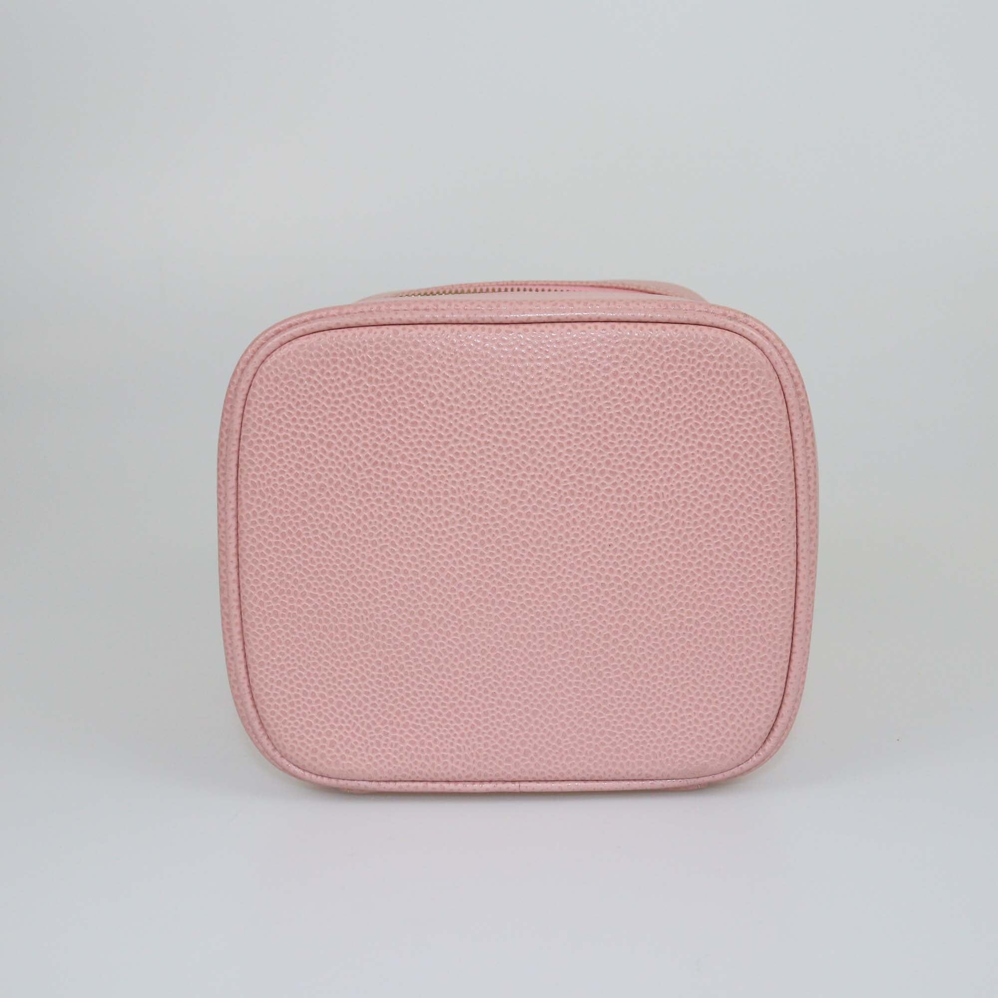 Chanel Pink Caviar Vintage CC Vanity Bag Womens Chanel