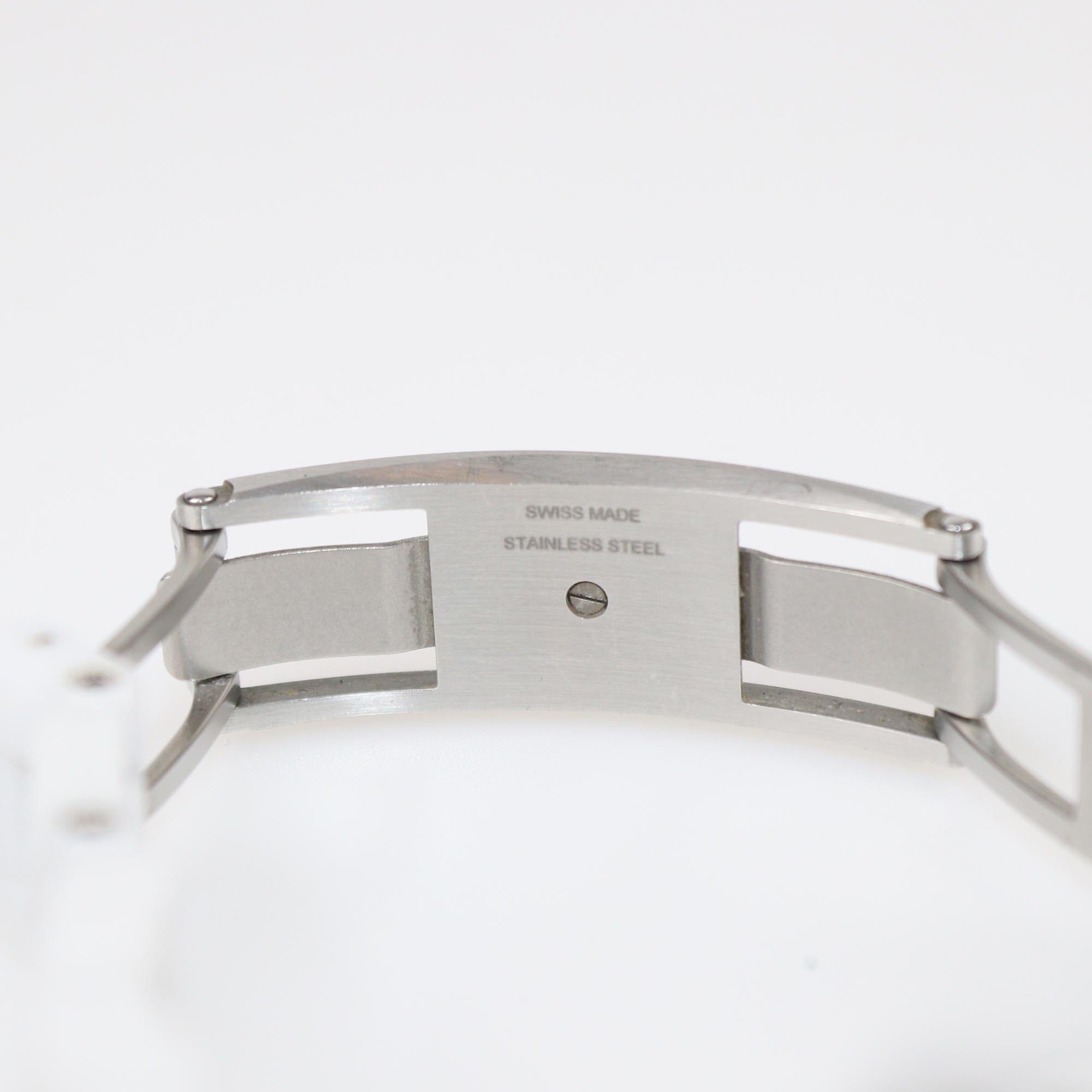 Chanel White Ceramic Stainless Steel J12 H6345 Women's Wristwatch 33 mm Womens Chanel