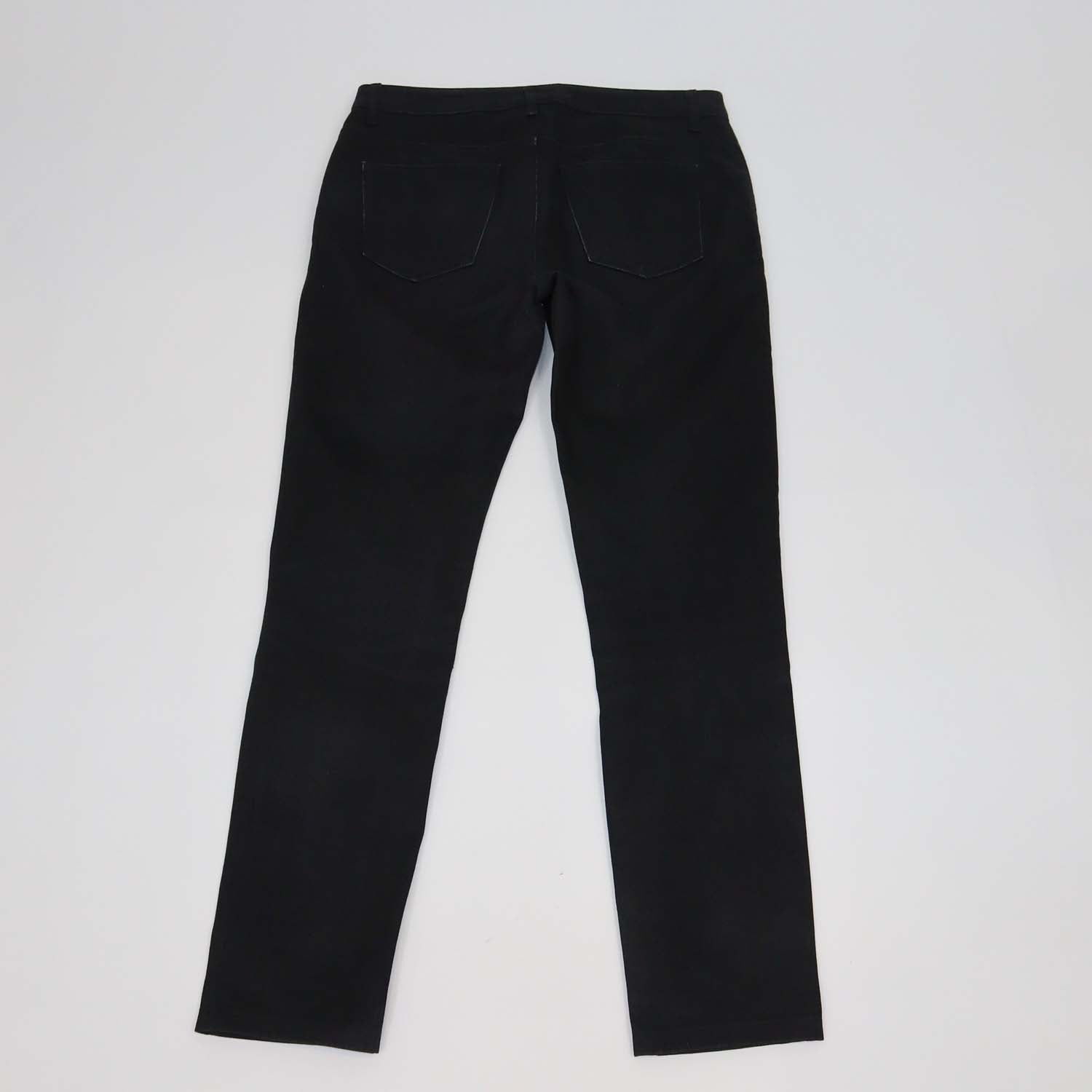 Saint Laurent Black Cotton Straight Leg Jeans