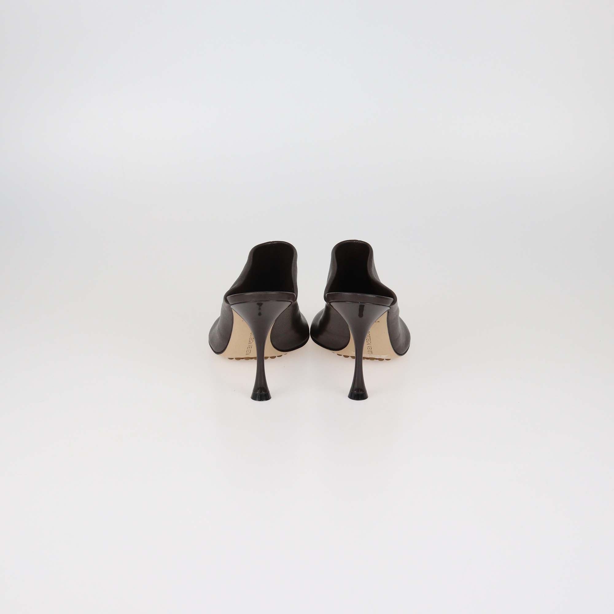 Bottega Veneta Brown Leather Dot Sock Mules