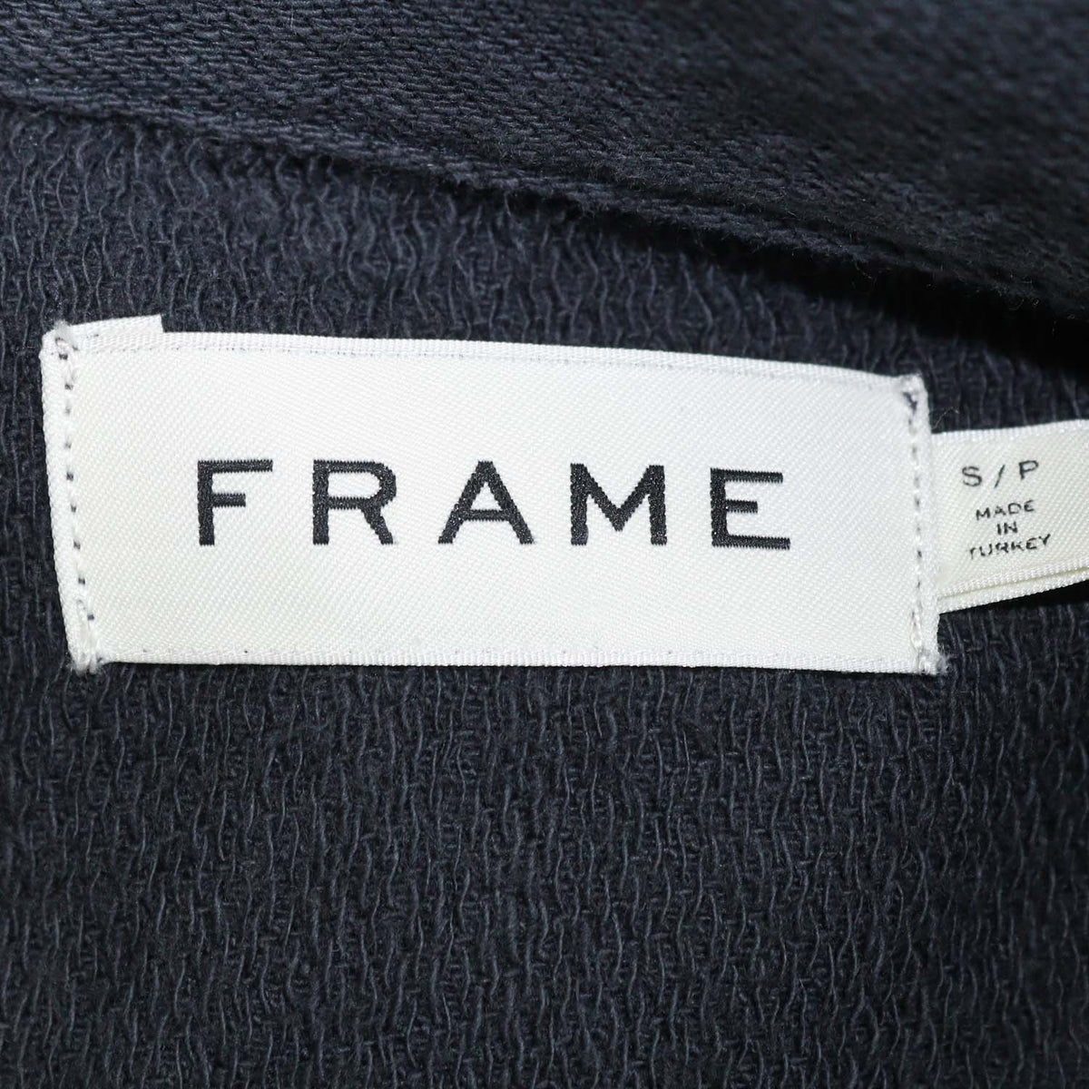 Frame Black Cotton Long Sleeve Overshirt