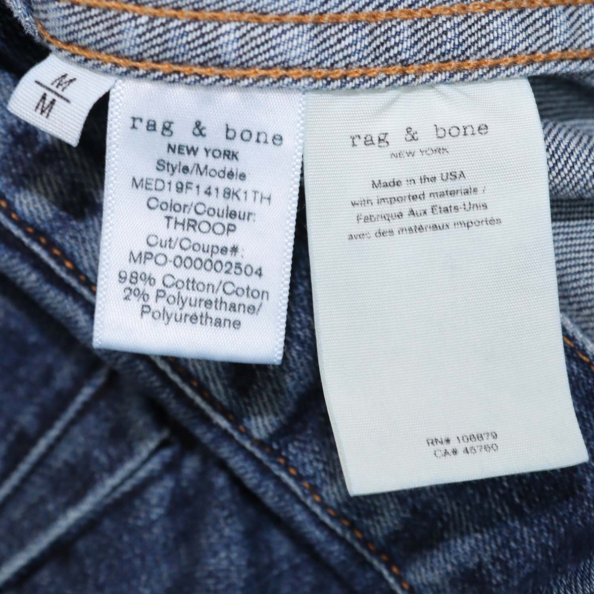 Rag & Bone Dark Blue Denim Jacket