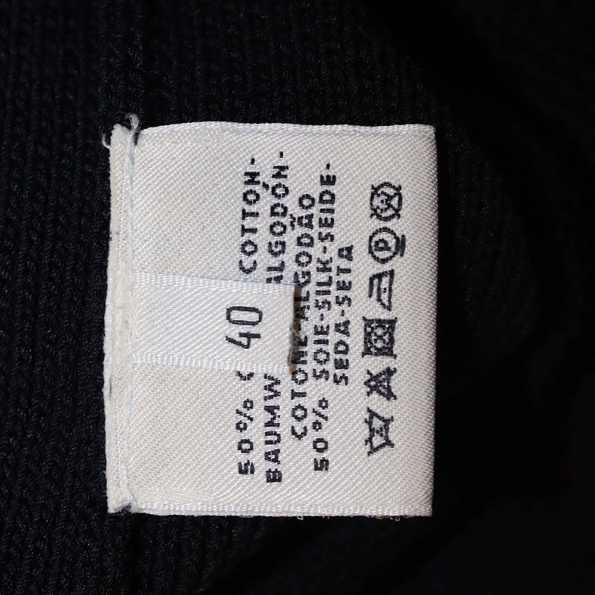 Hermes Black Cotton Knit Sleeveless Top Womens Hermes