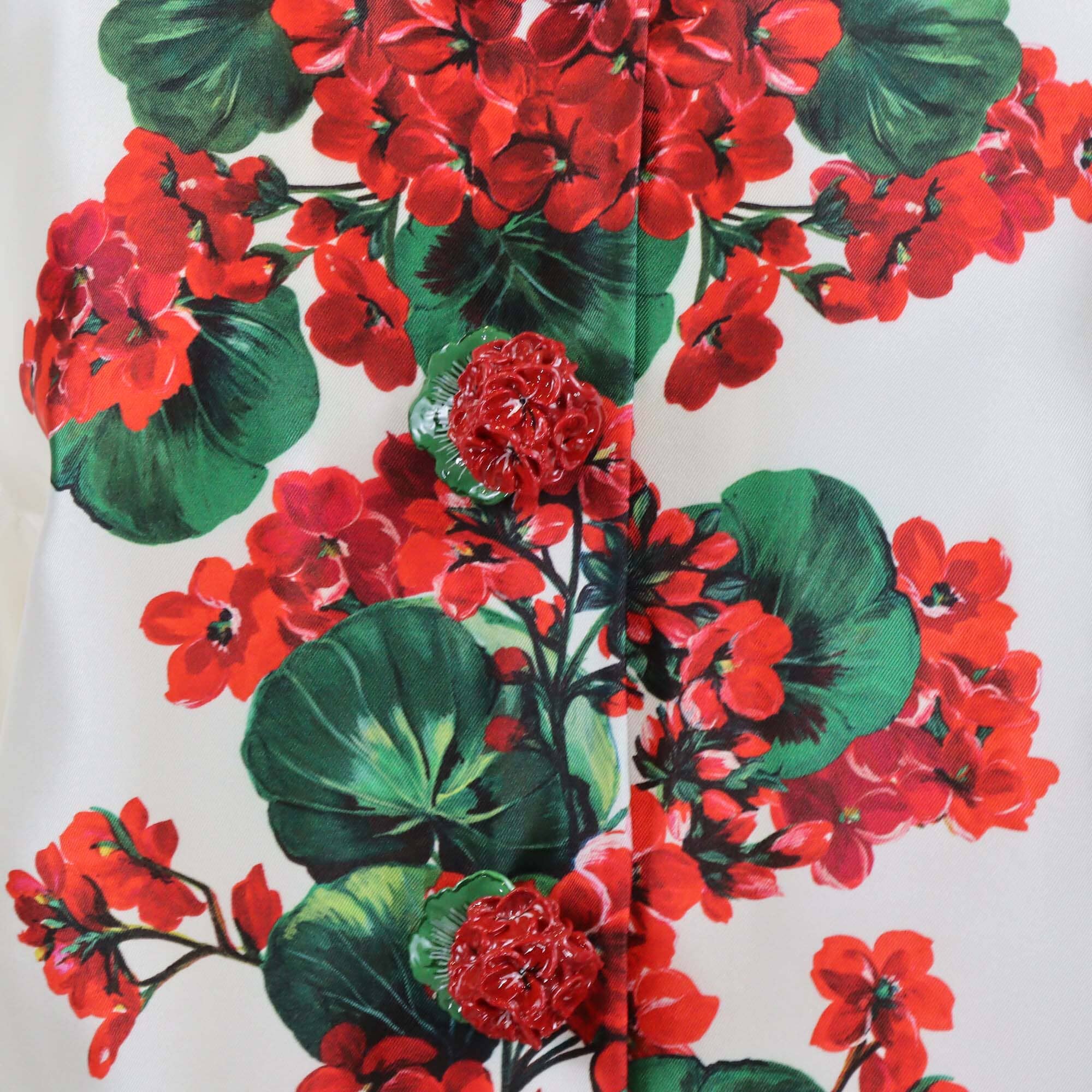 Dolce & Gabbana Floral Printed Silk Breasted Blazer Womens Dolce & Gabbana