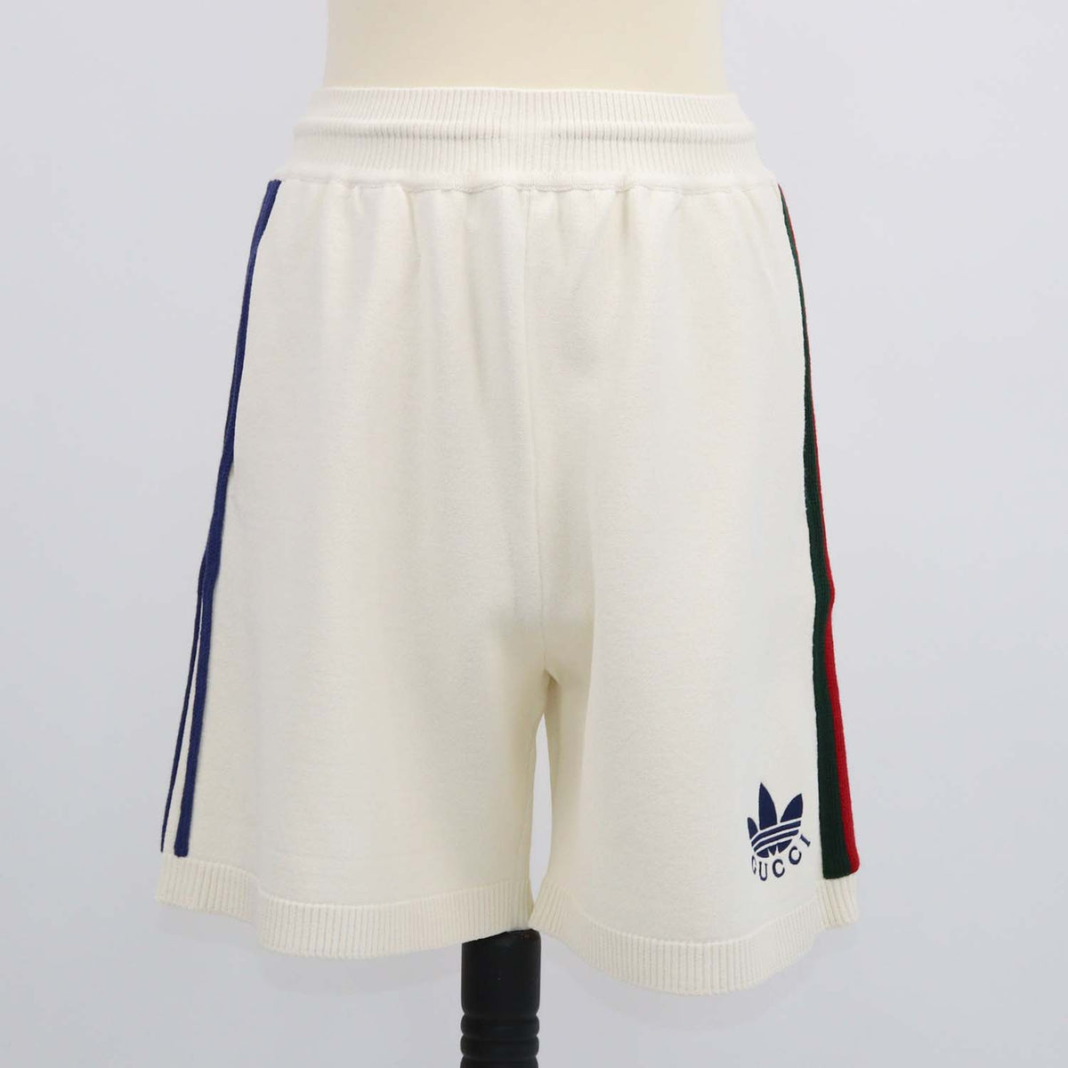 Gucci x Adidas Off White Blend Viscose Long Short