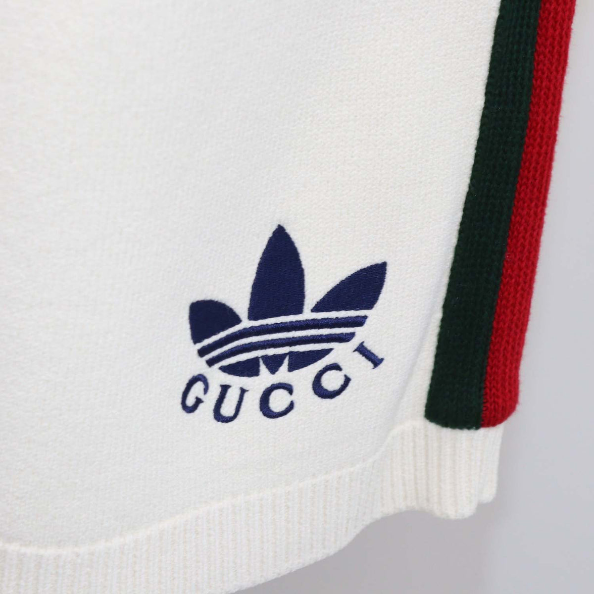 Gucci x Adidas Off White Blend Viscose Long Short