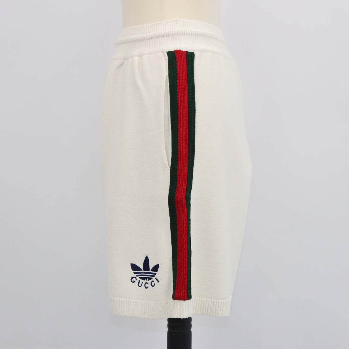 Gucci x Adidas Off White Blend Viscose Long Short