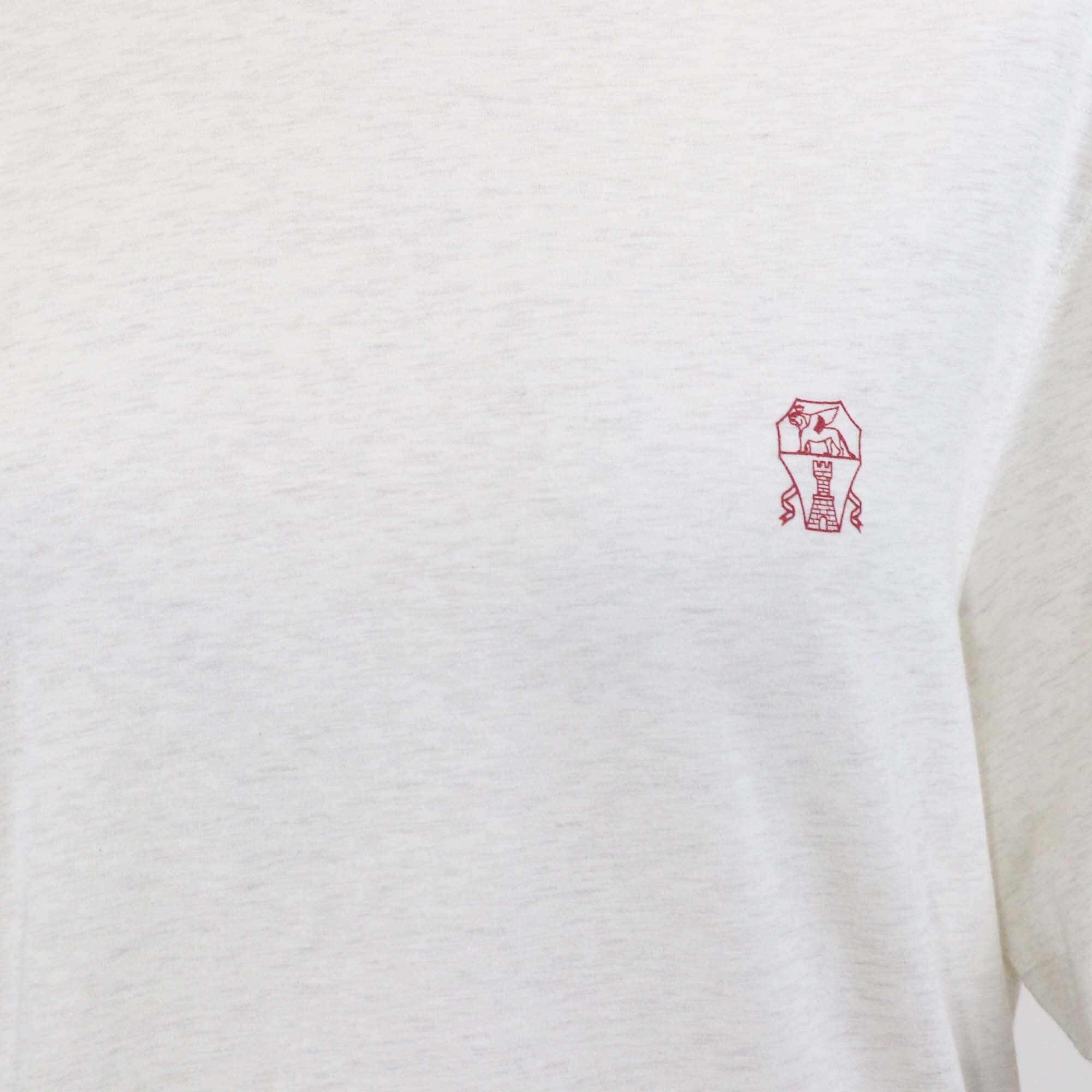 Brunello Cucinelli Grey Cotton Slim Fit Crew Neck T-Shirt Mens Brunello Cucinelli