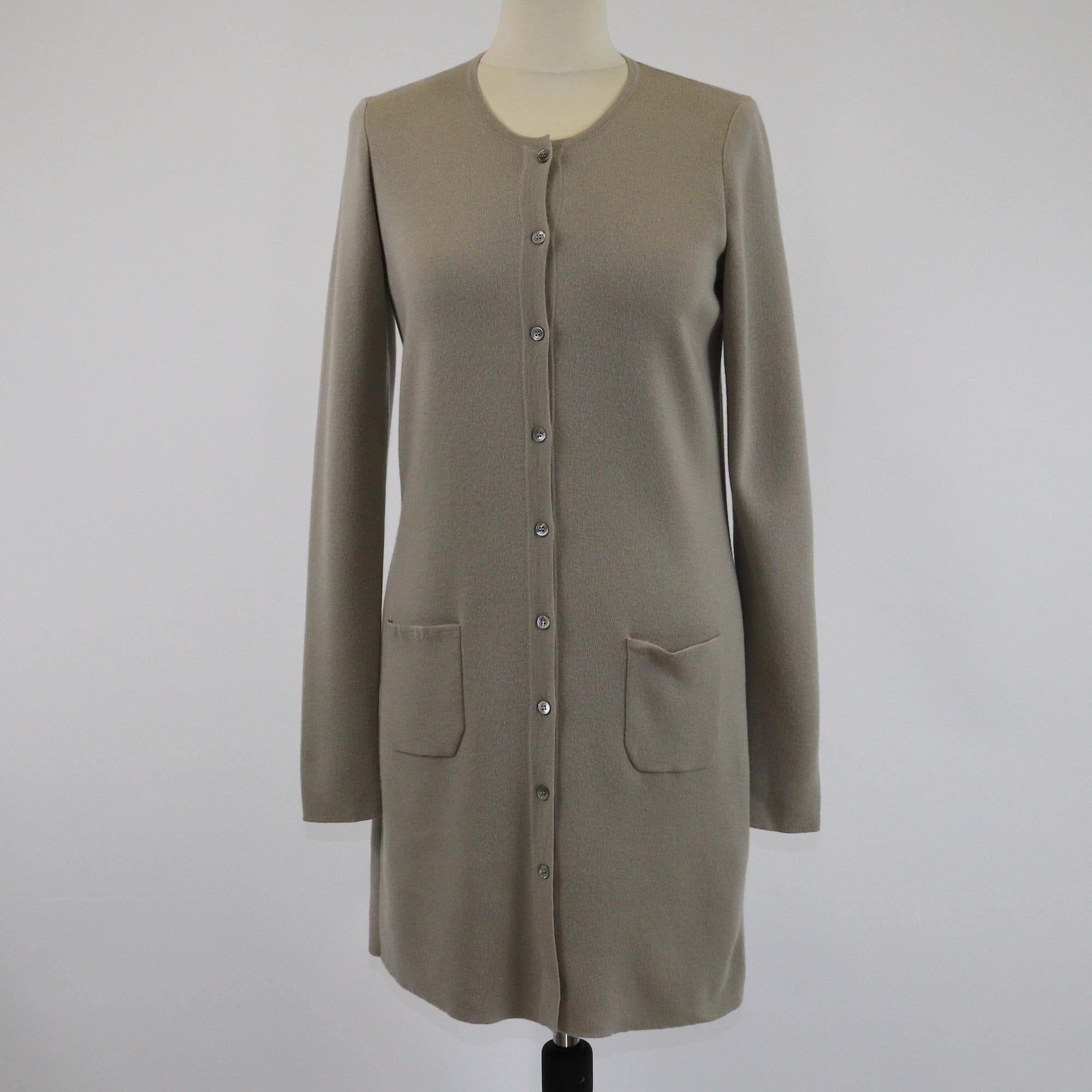 Loro Piana Beige Button Front Long Cardigan Womens Loro Piana