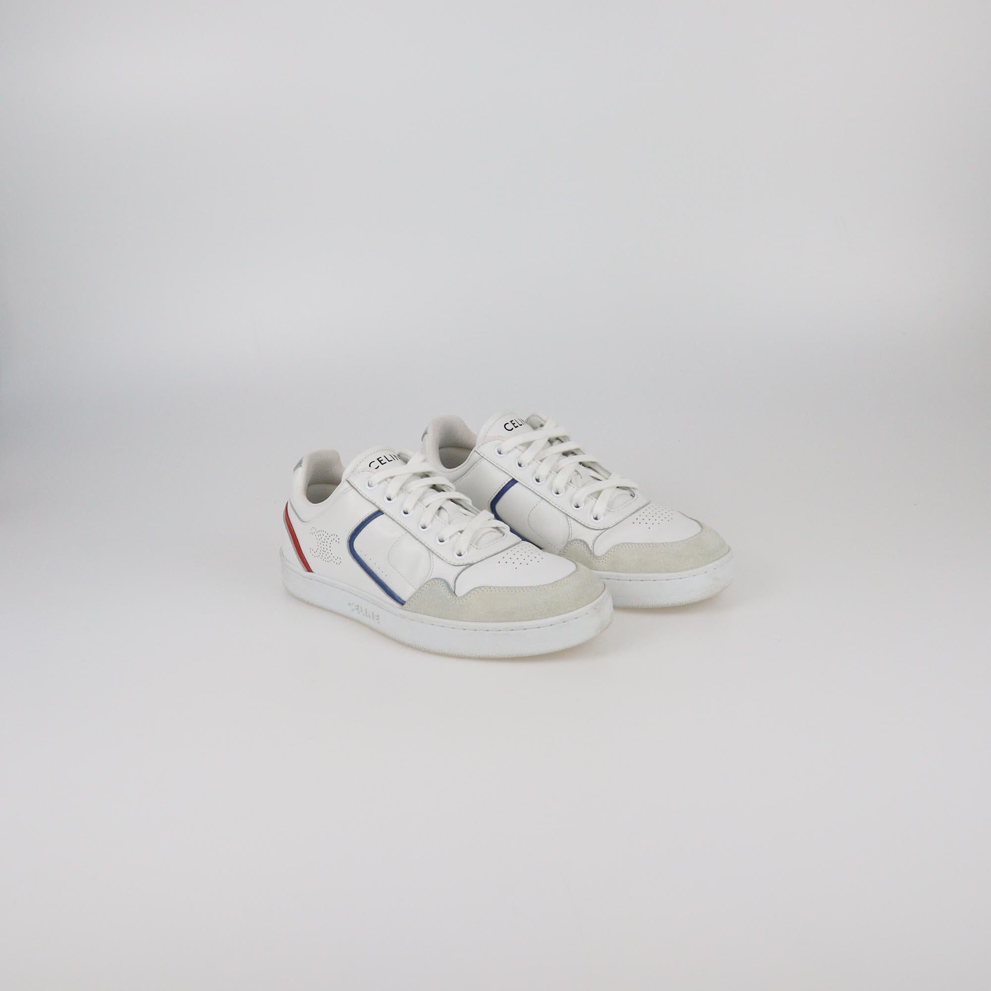 Celine White CT-10 Low Top Sneakers Womens Celine