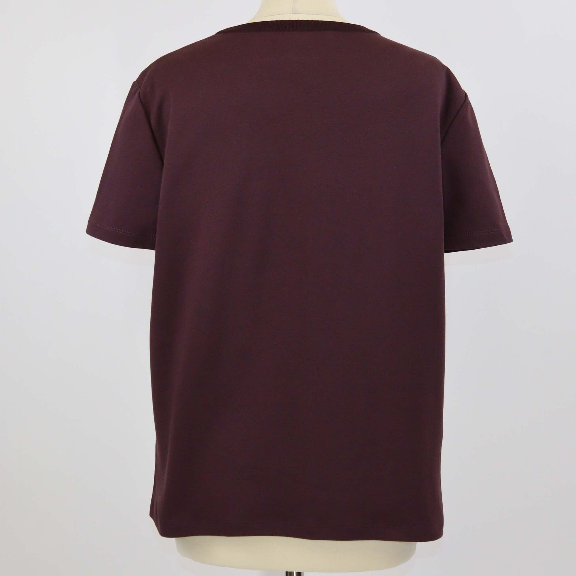 Loro Piana Sugar Plum Logo Embroidered Cotton T-Shirt Womens Loro Piana