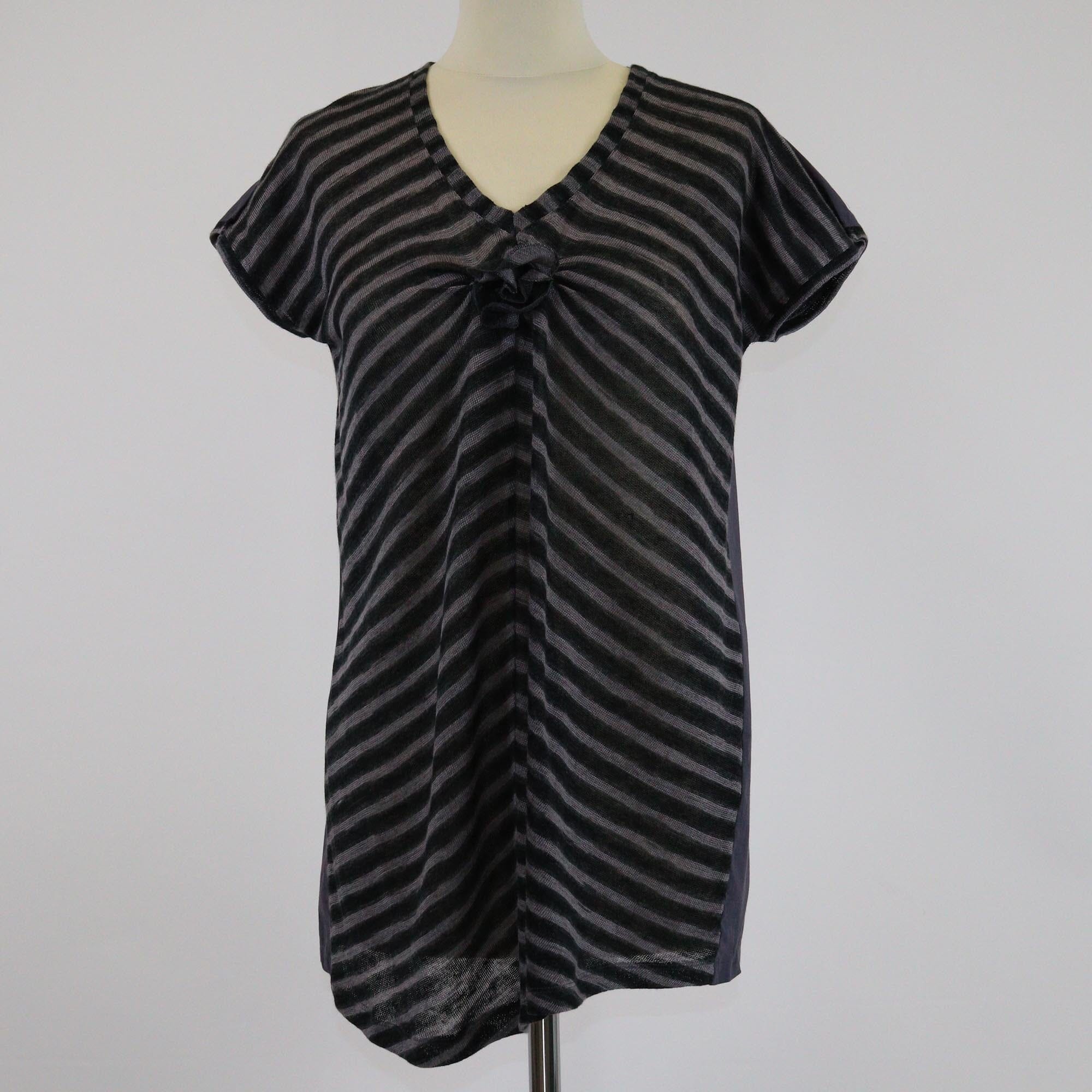 Brunello Cucinelli Tricolor Stripe Sleevess Top Womens Brunello Cucinelli