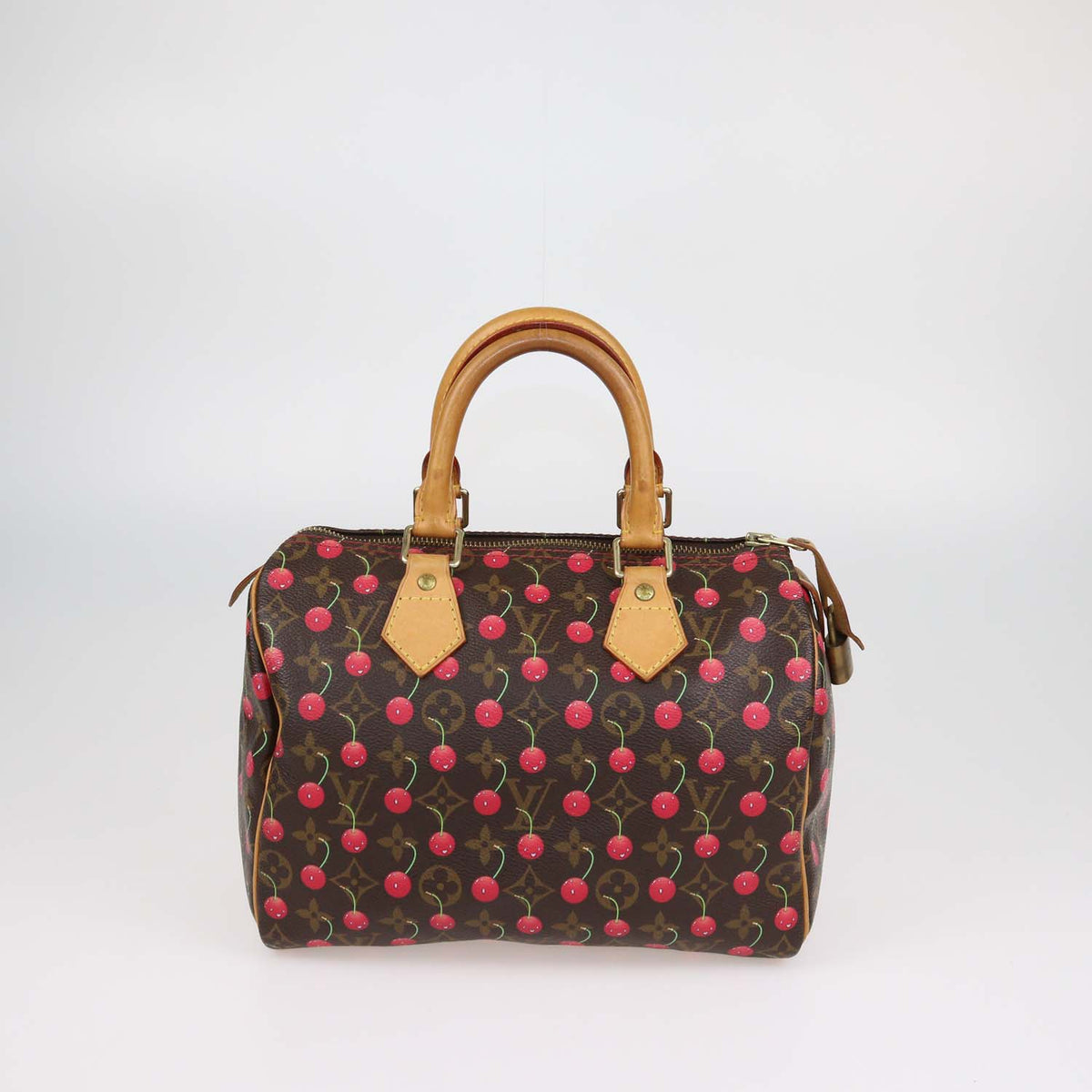 Louis Vuitton x Takashi Murakami Cherry Monogram Canvas Speedy 25 Bag
