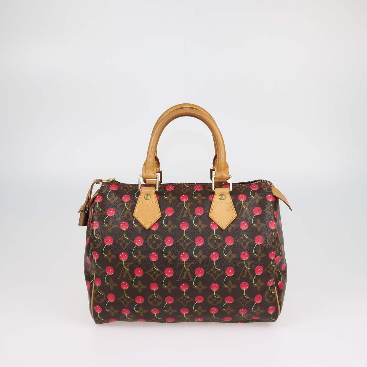 Louis Vuitton x Takashi Murakami Cherry Monogram Canvas Speedy 25 Bag