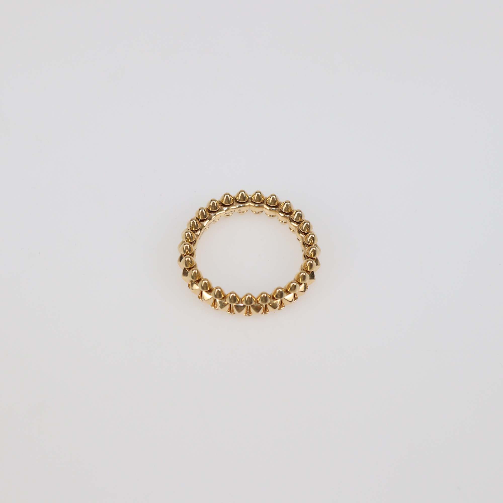 Cartier 18K Rose Gold Clash de Cartier Small Model Band Ring Size 61