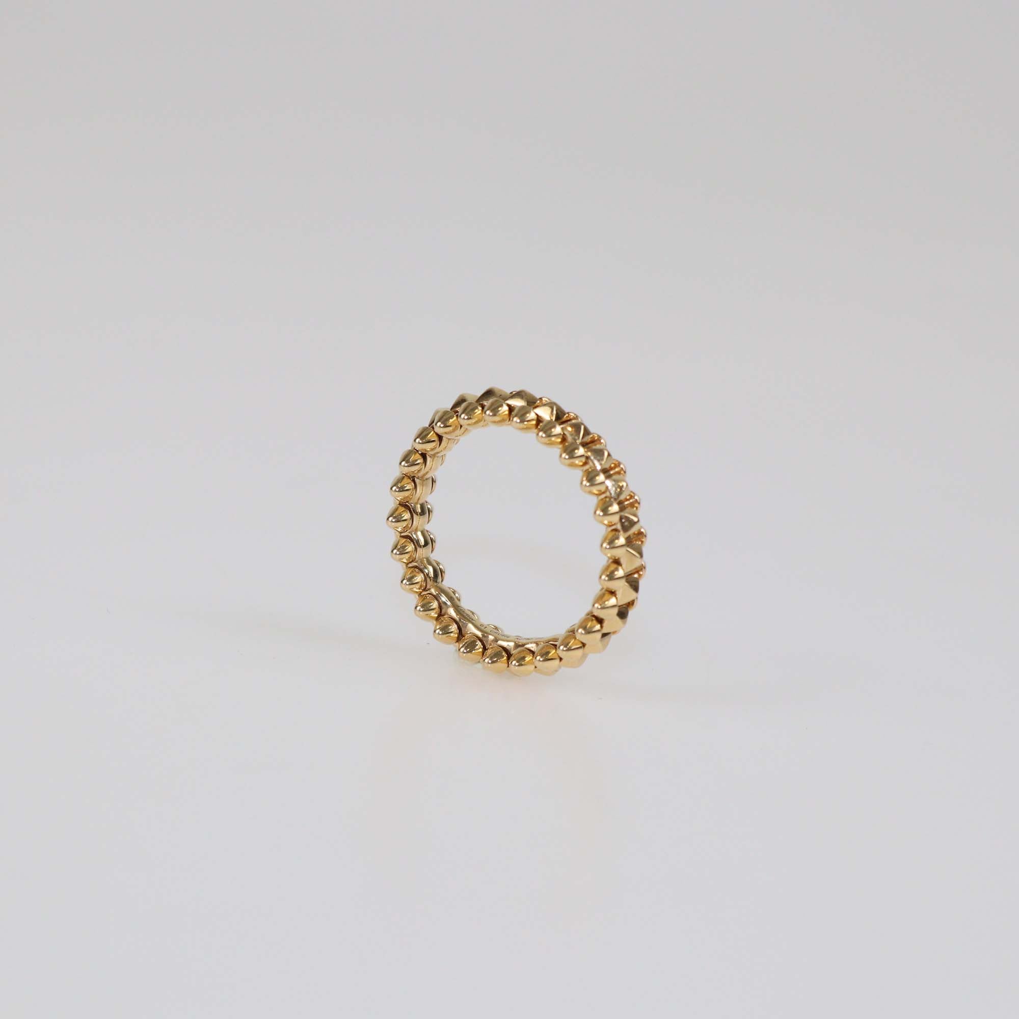 Cartier 18K Rose Gold Clash de Cartier Small Model Band Ring Size 61