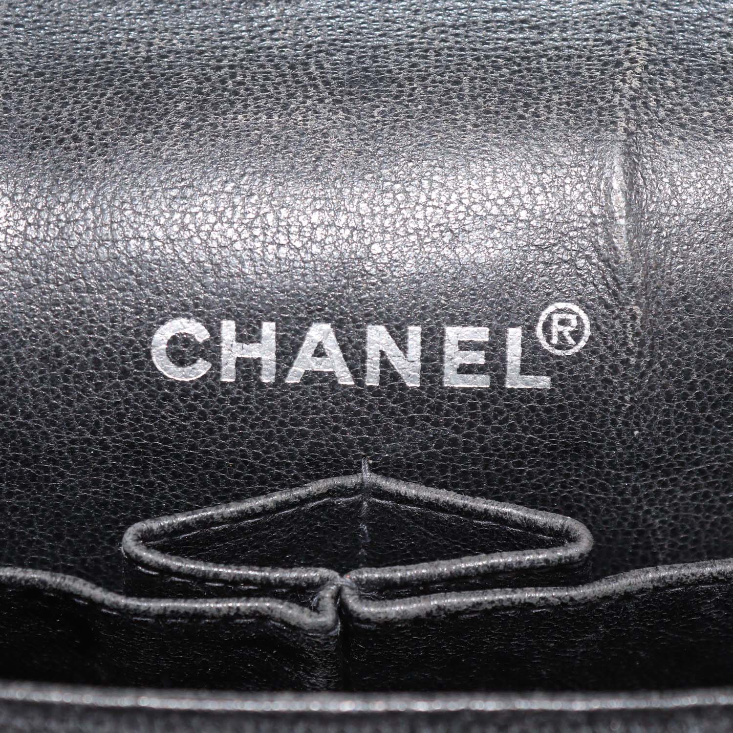 Chanel Black Quilted Jersey and Patent Leather Reissue East/West Flap Bag