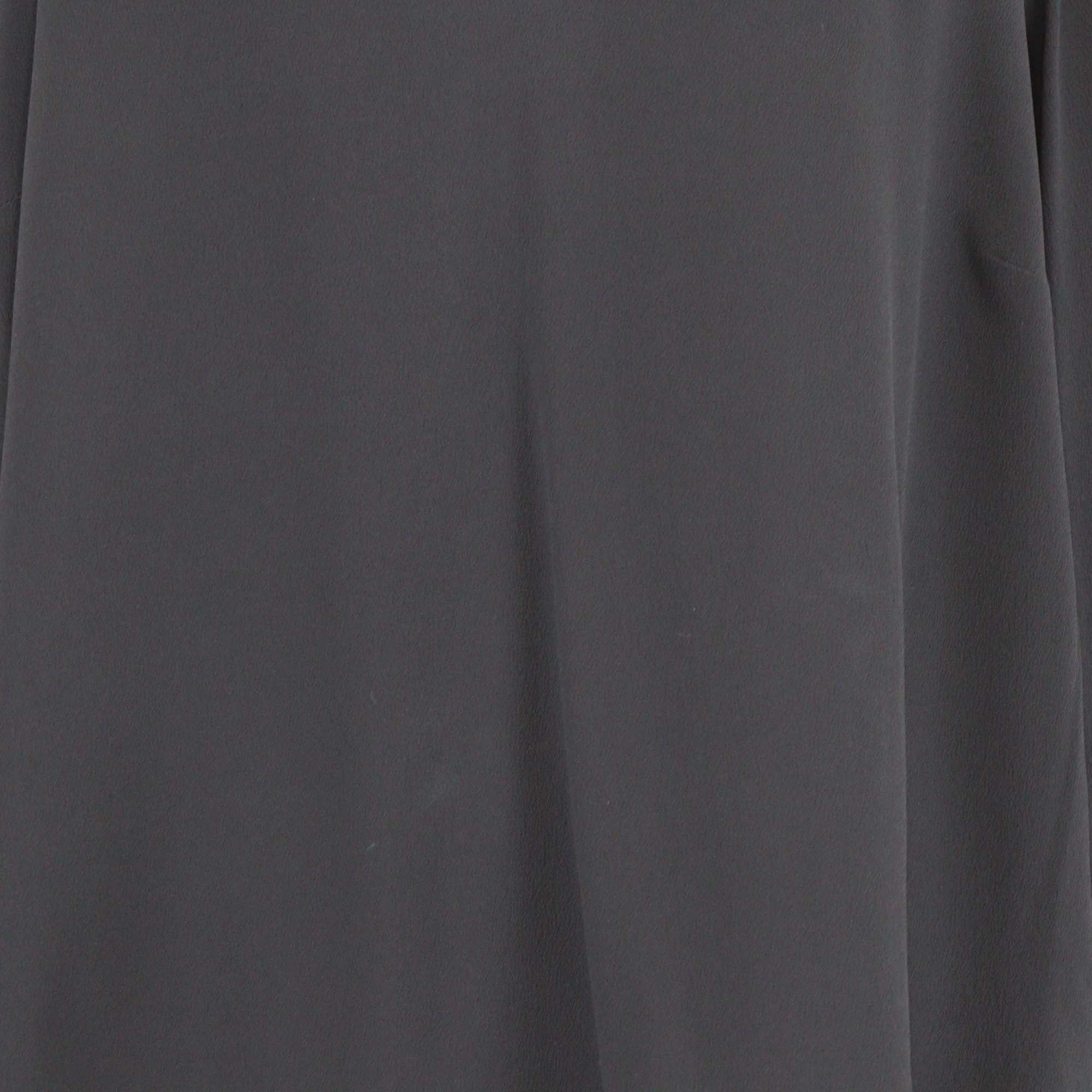 Cavalli Class Black Silk Bell Sleeves Blouse