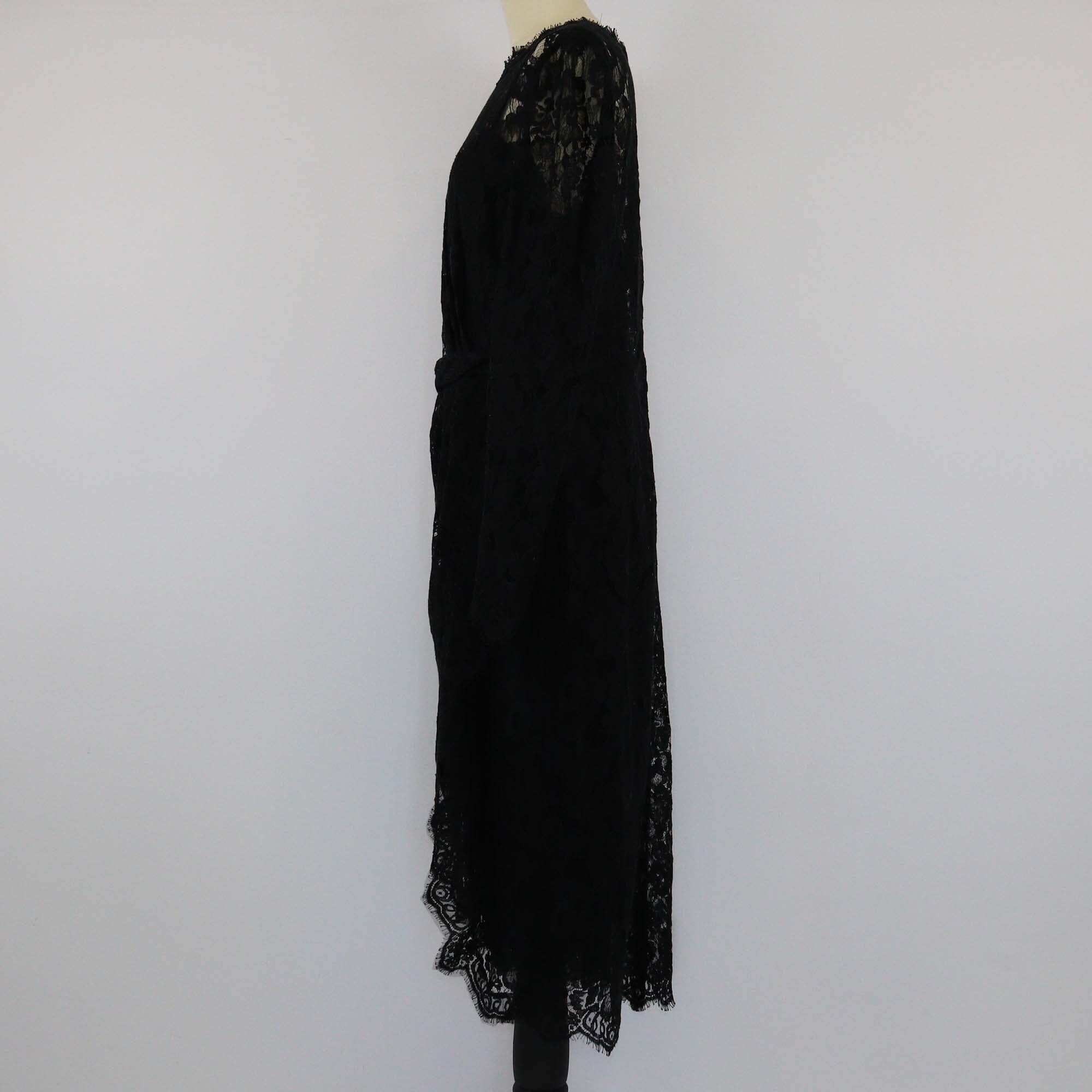 Dolce & Gabbana Black Floral Lace Sheath Dress Womens Dolce & Gabbana