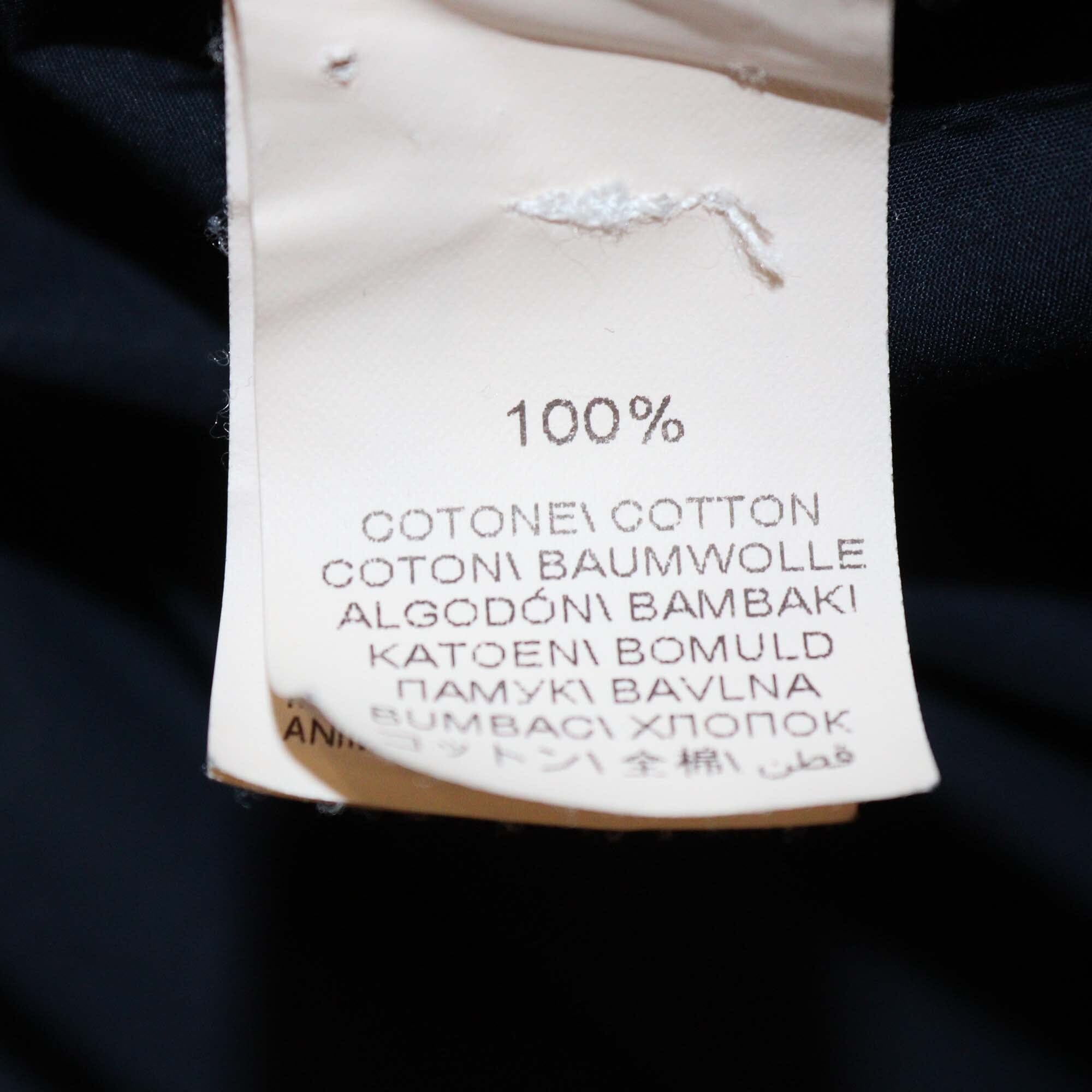 Brunello Cucinelli Dark Blue Cotton Basic Fit Button Front Long Sleeve Shirt Mens Brunello Cucinelli