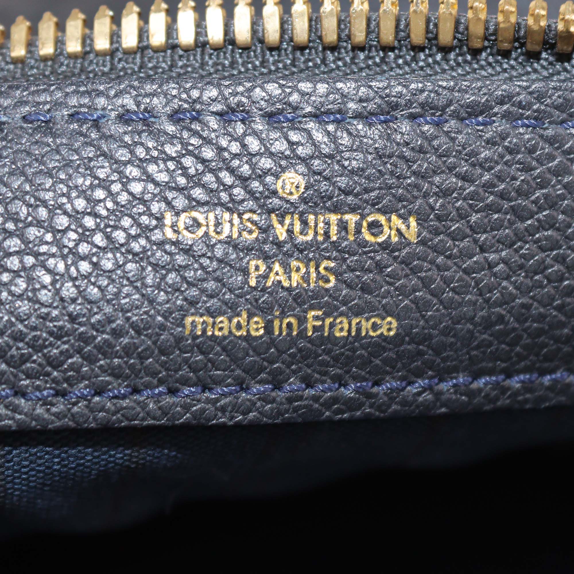 Louis Vuitton Bleu Infini Monogram Empreinte Leather Petillante Clutch
