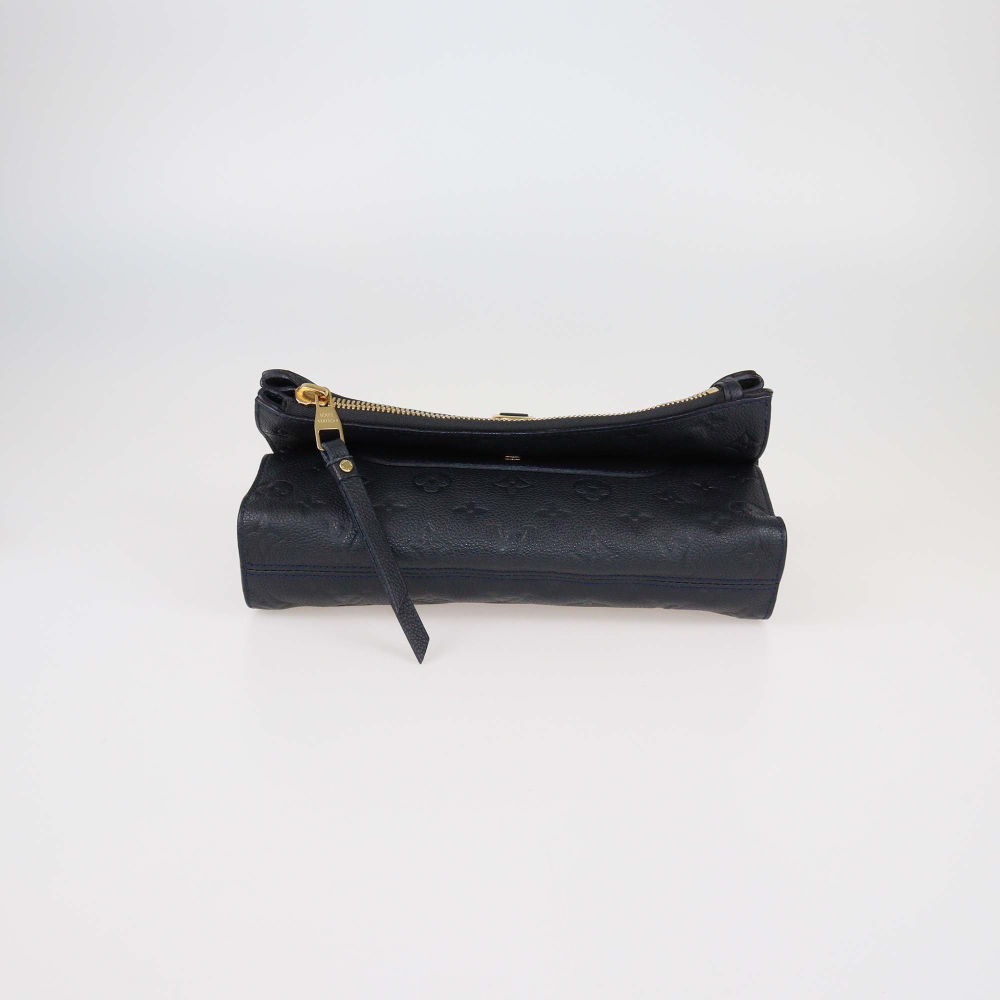Louis Vuitton Bleu Infini Monogram Empreinte Leather Petillante Clutch