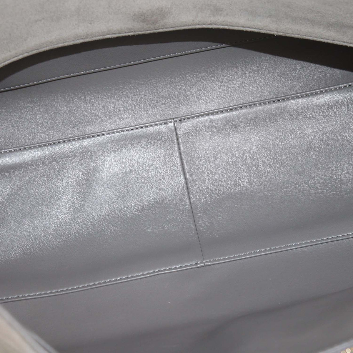 Chanel Grey Quilted Suede Souplissimo Maxi Flap Bag