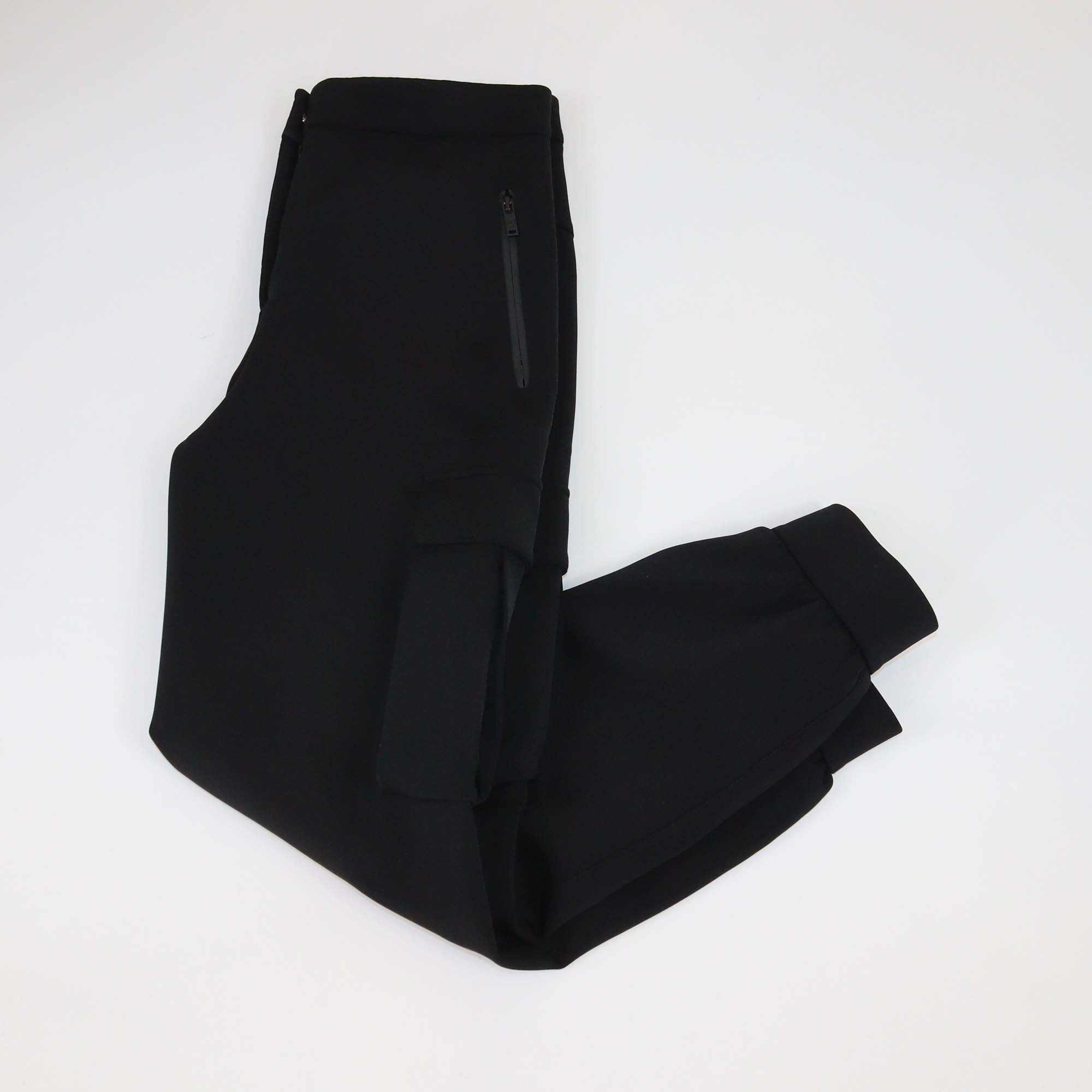 Louis Vuitton Black Technical Jersey Side Pocket Skinny Leg Pants