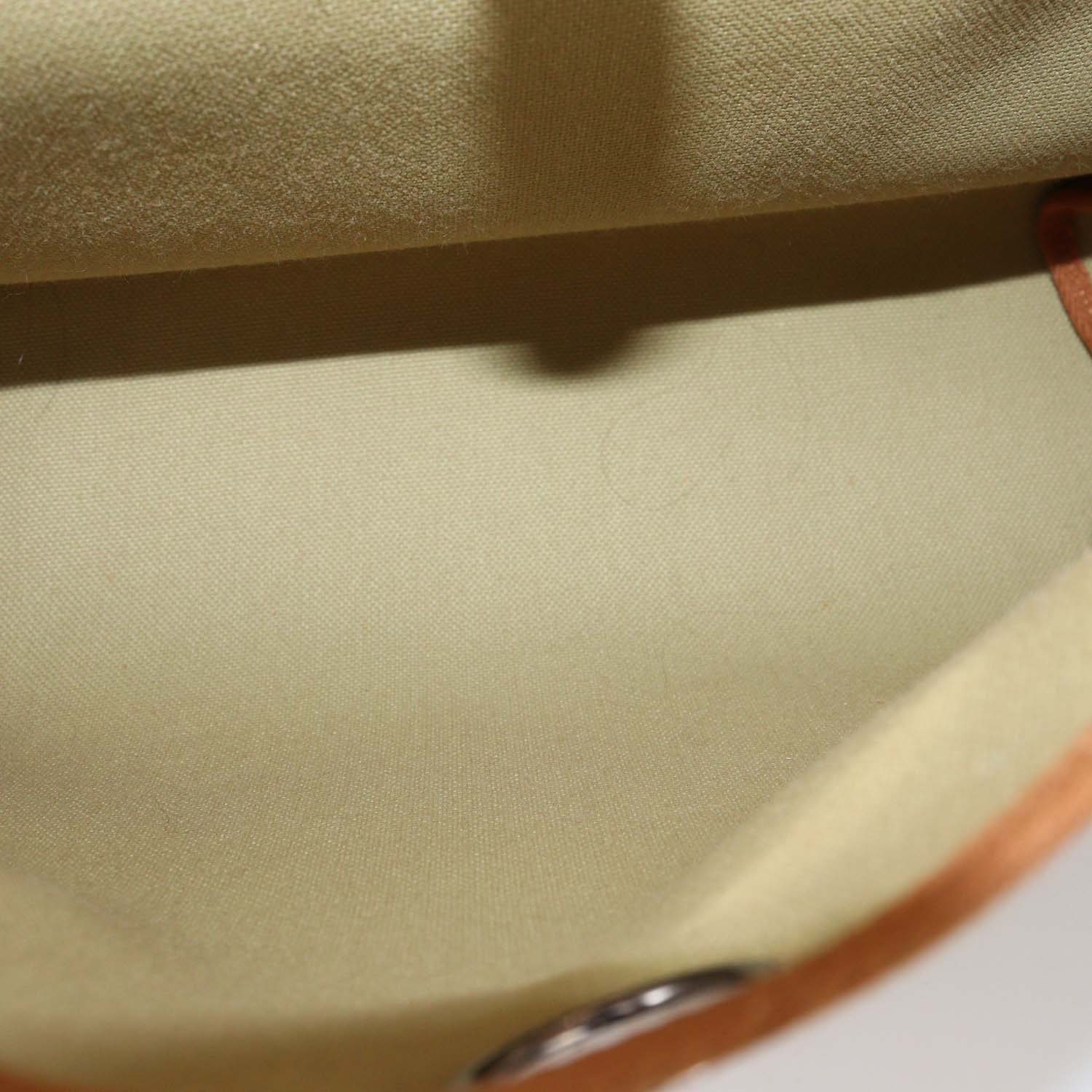 Hermes Poussiere, Fauve Canvas and Leather Herbag Zip Retourne 31 bag