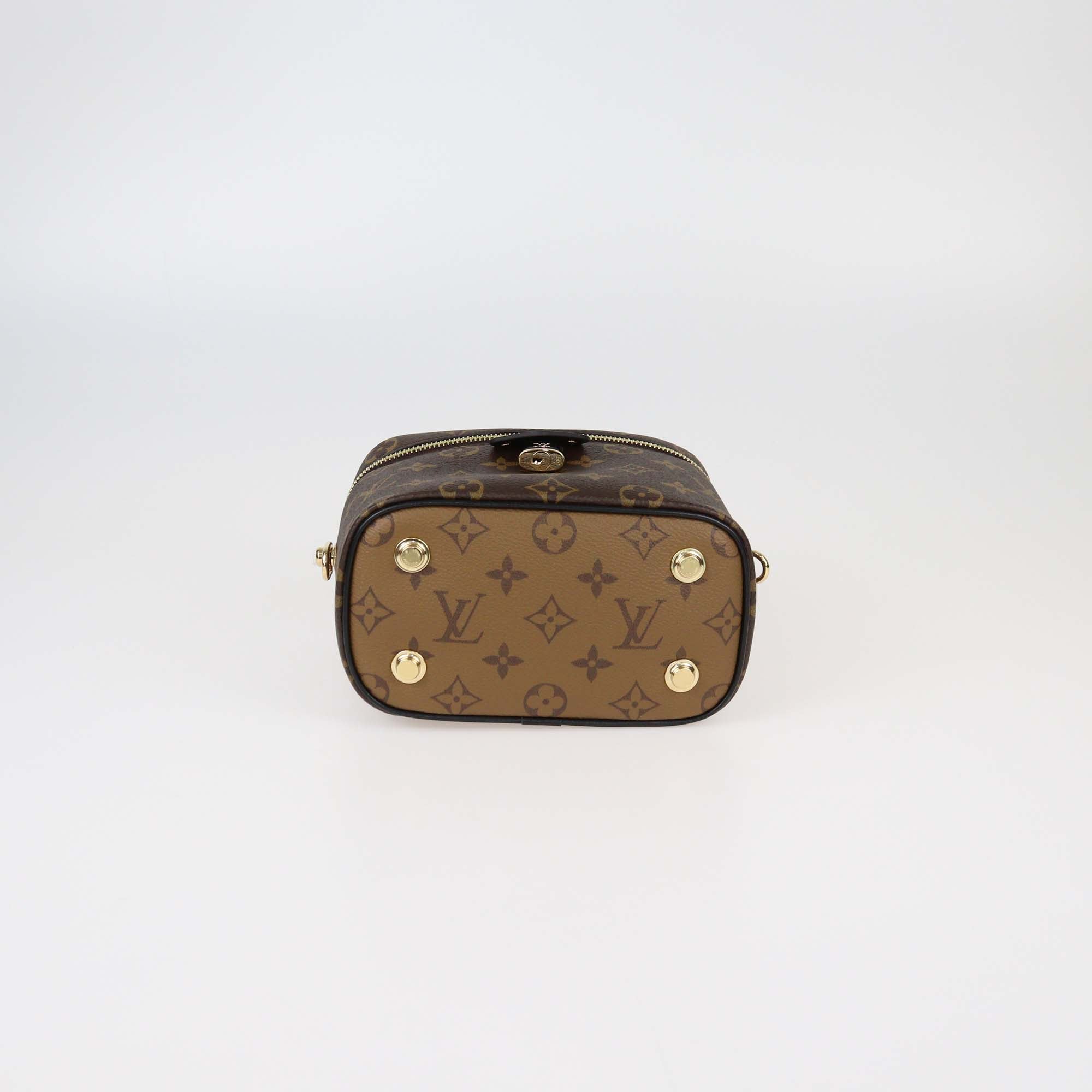 Louis Vuitton Monogram Reverse Canvas Vanity PM Chain Bag
