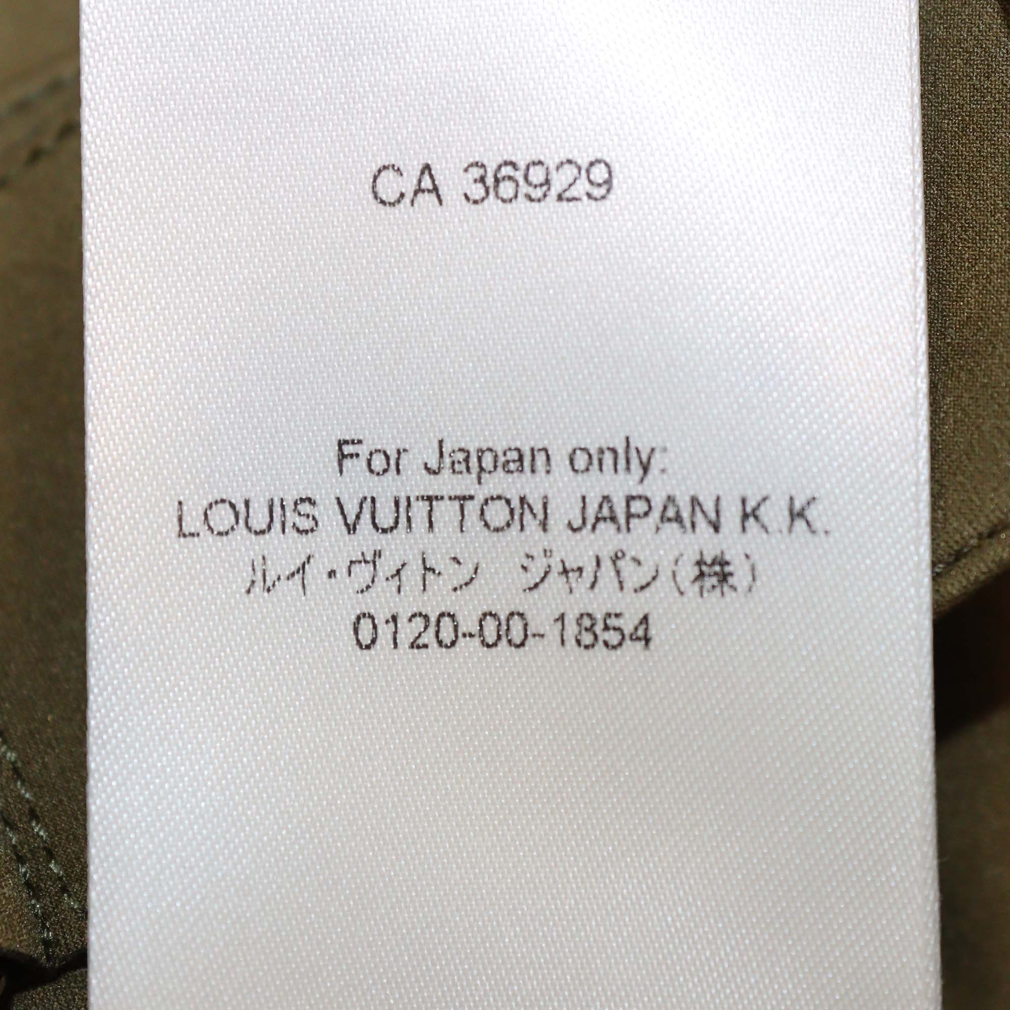 Louis Vuitton Green Technical Jersey Belted Cargo Pants