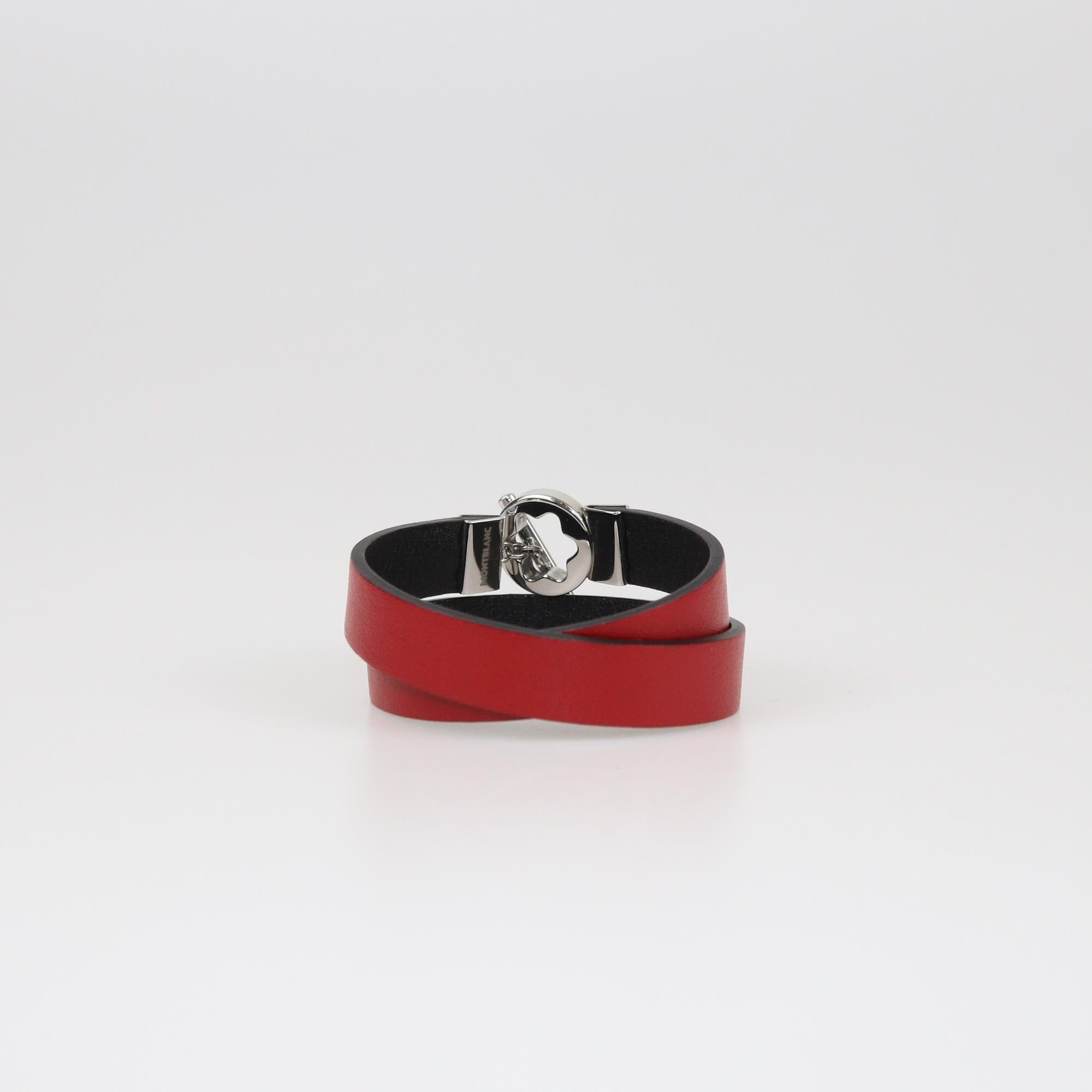Montblanc Bicolor Reversible Double Loop Toggle Bracelet 55 Womens Mont Blanc