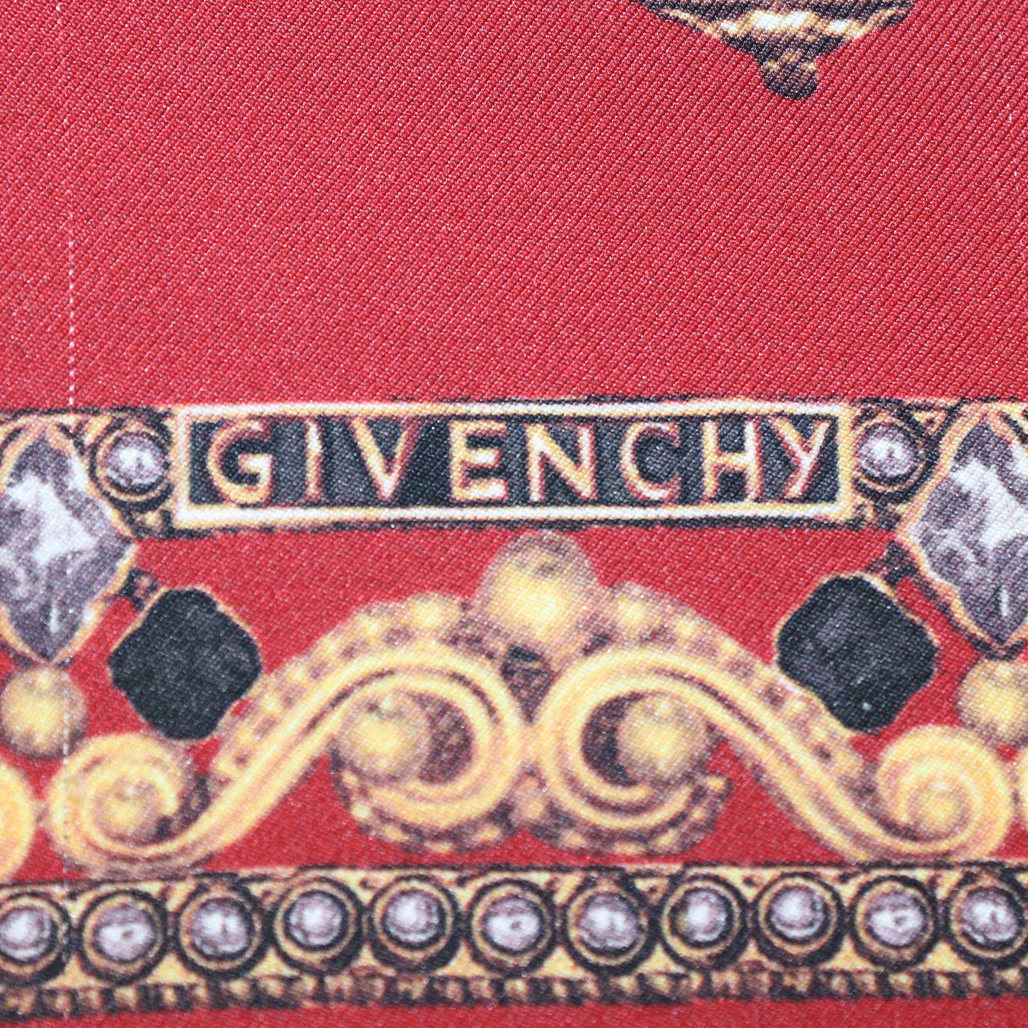 Givenchy Multicolor Printed Logo Silk Square Scarf