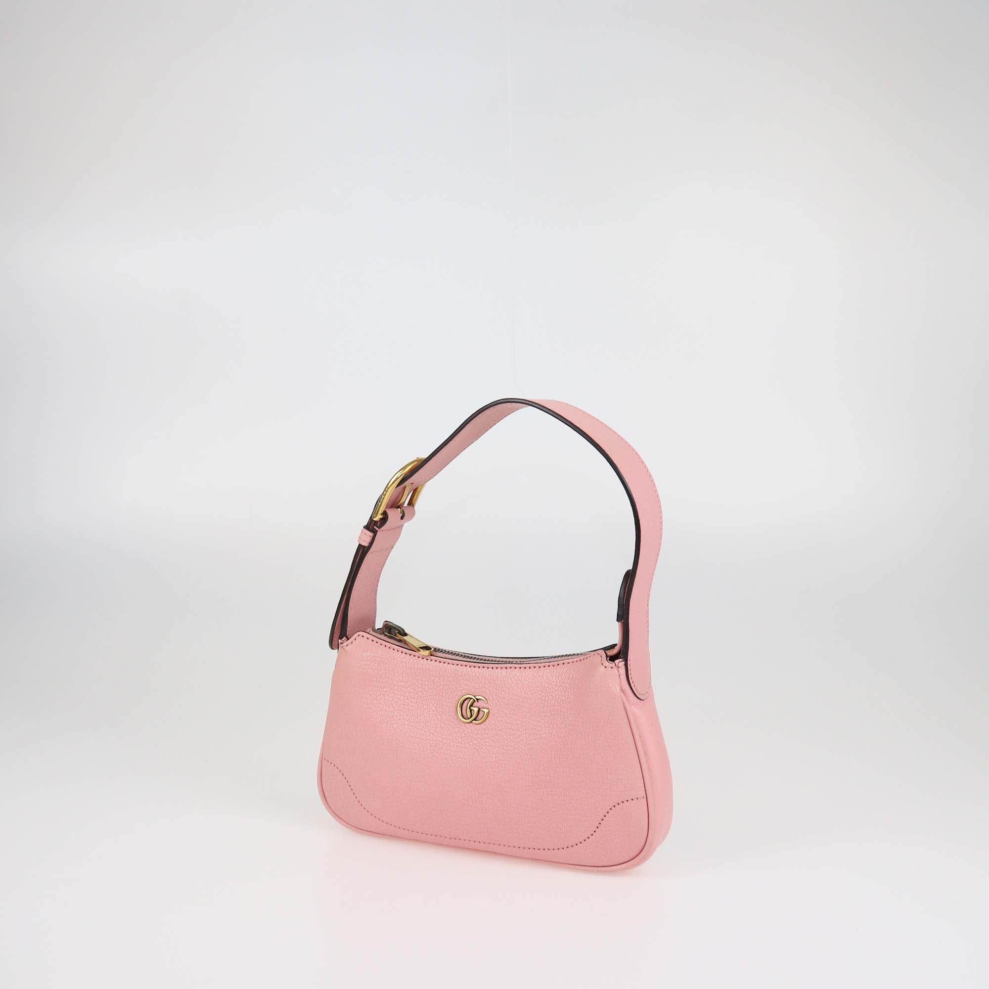 Gucci Pink Leather Aphrodite Mini Shoulder Bag