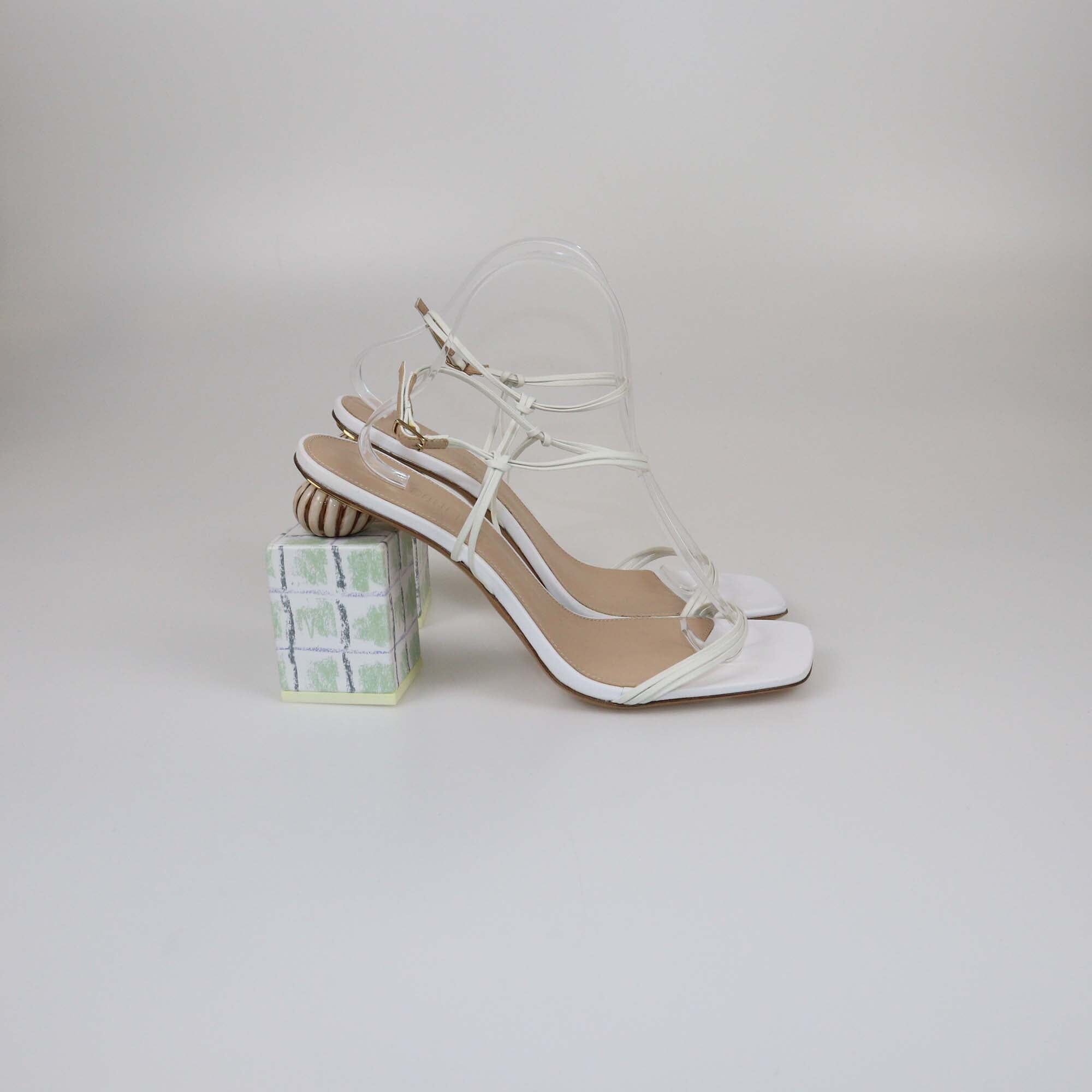 Jacquemus Multicolor Block Heel Ankle Strap Sandals Womens Jacquemus