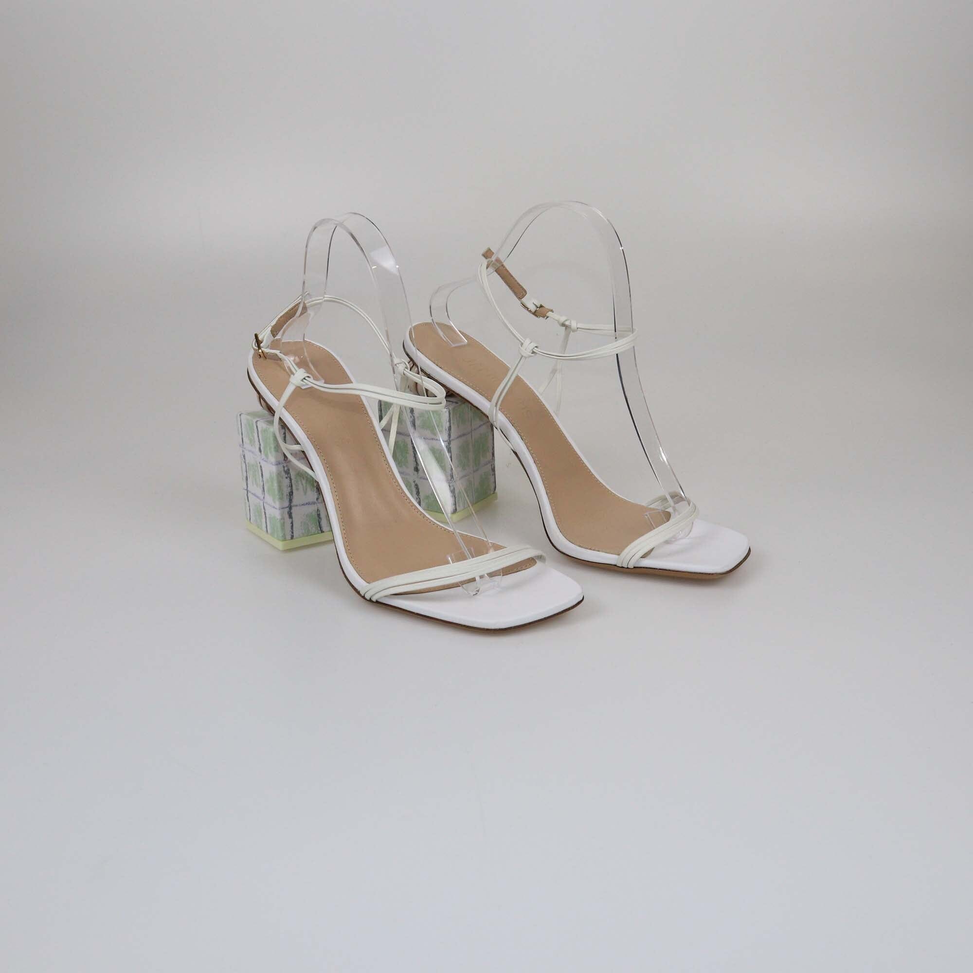 Jacquemus Multicolor Block Heel Ankle Strap Sandals Womens Jacquemus