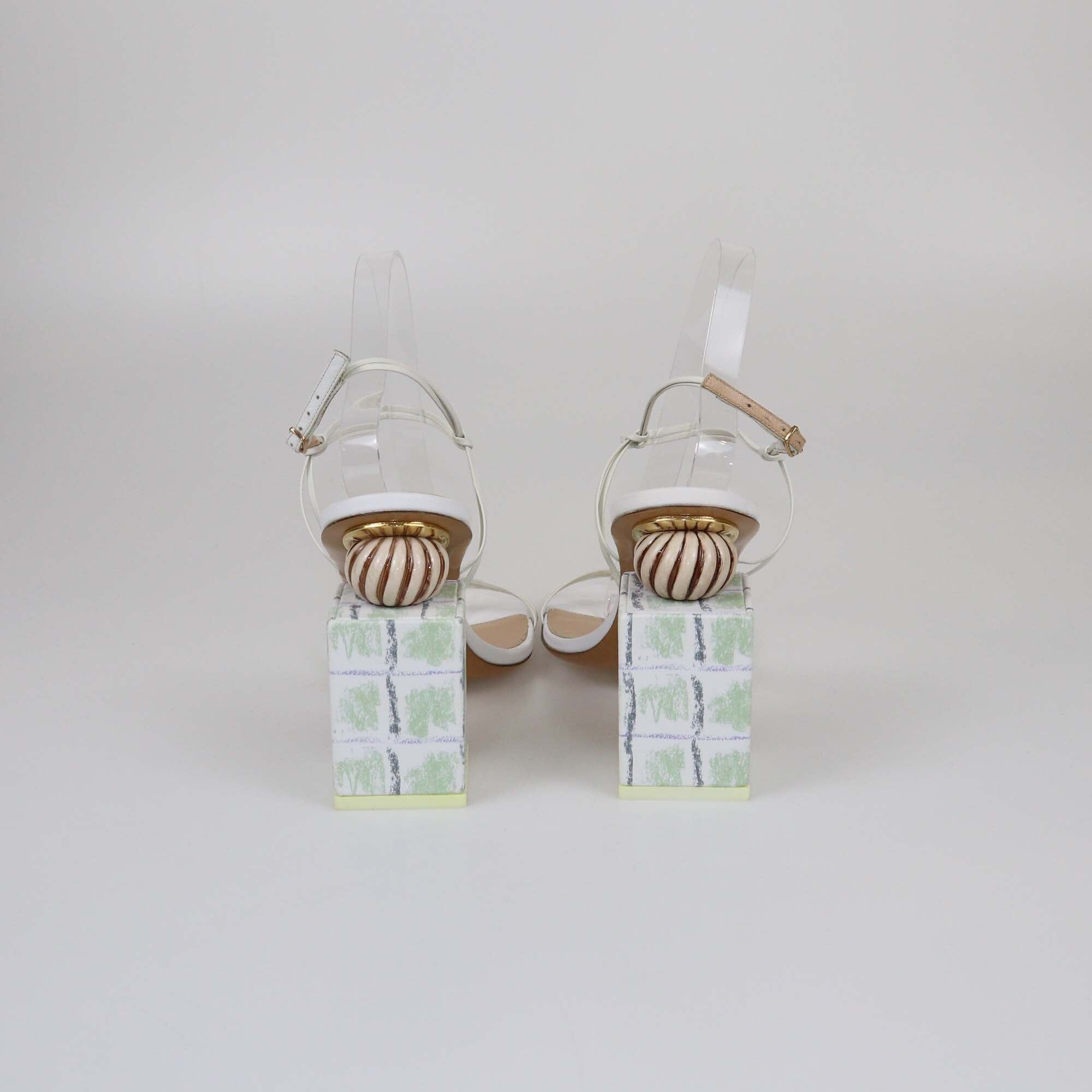 Jacquemus Multicolor Block Heel Ankle Strap Sandals Womens Jacquemus