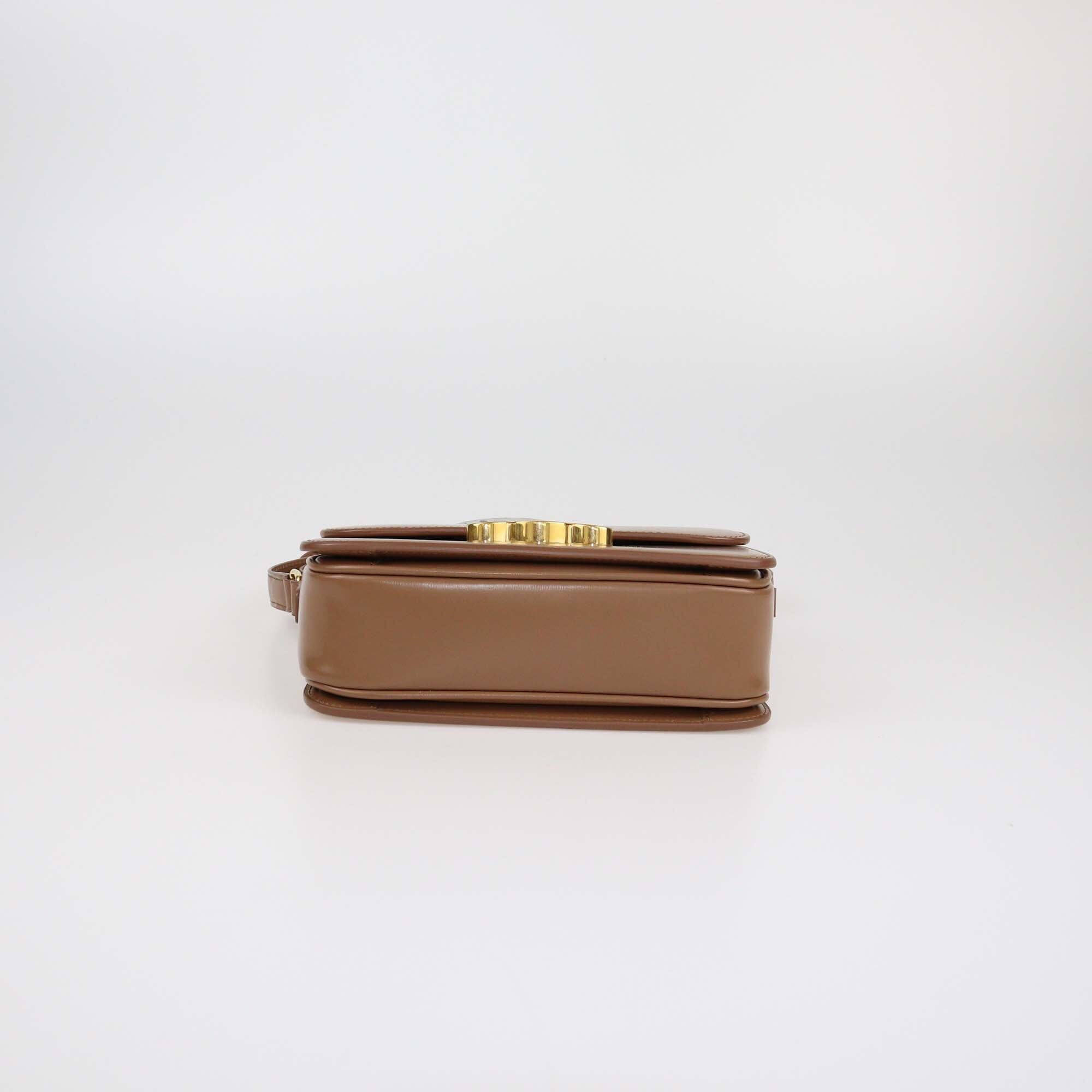 Celine Brown Teen Triomphe Shoulder Bag Womens Celine