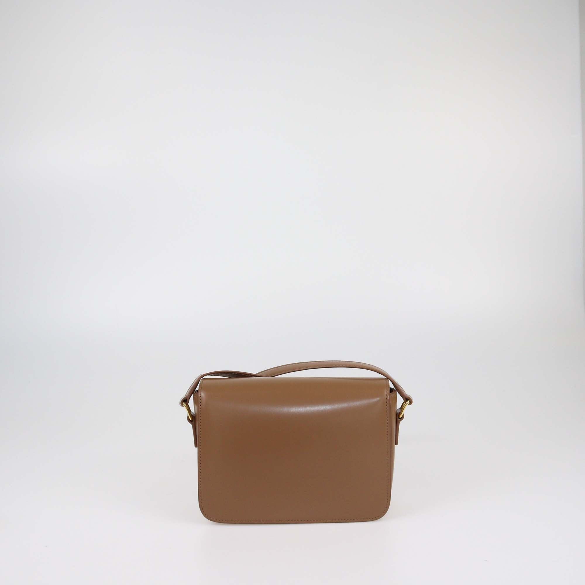 Celine Brown Teen Triomphe Shoulder Bag Womens Celine