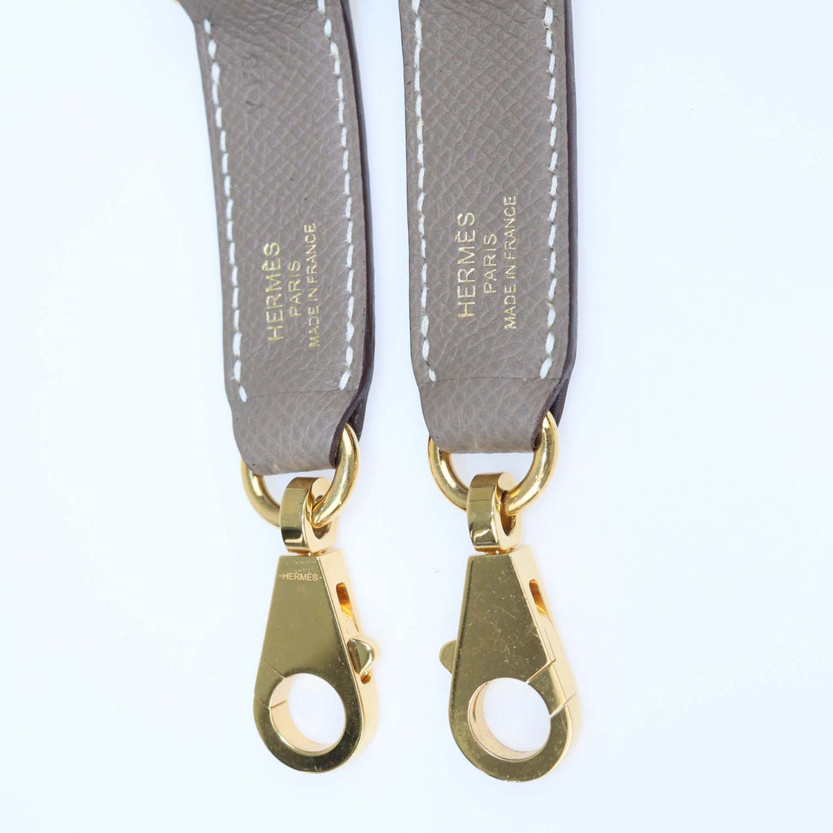 Hermes Etoupe Epsom Leather Attache Soie Strap Attachments