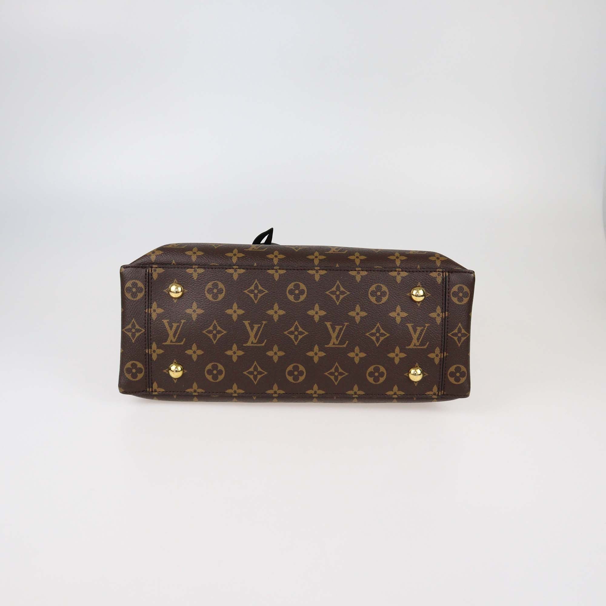 Louis Vuitton Black Monogram Canvas Flower Tote