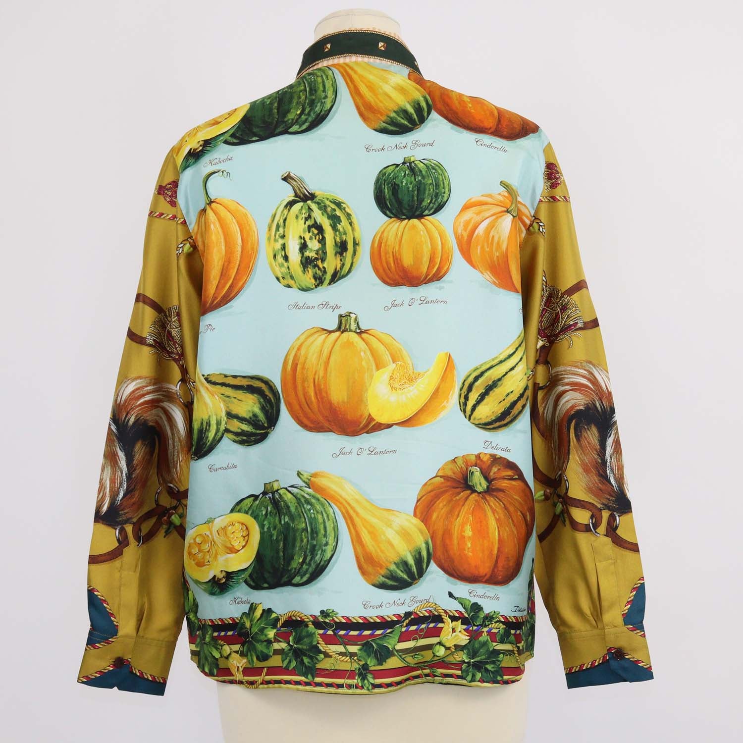 Dolce & Gabbana Kids Multicolor Silk Printed Long Sleeve Shirt