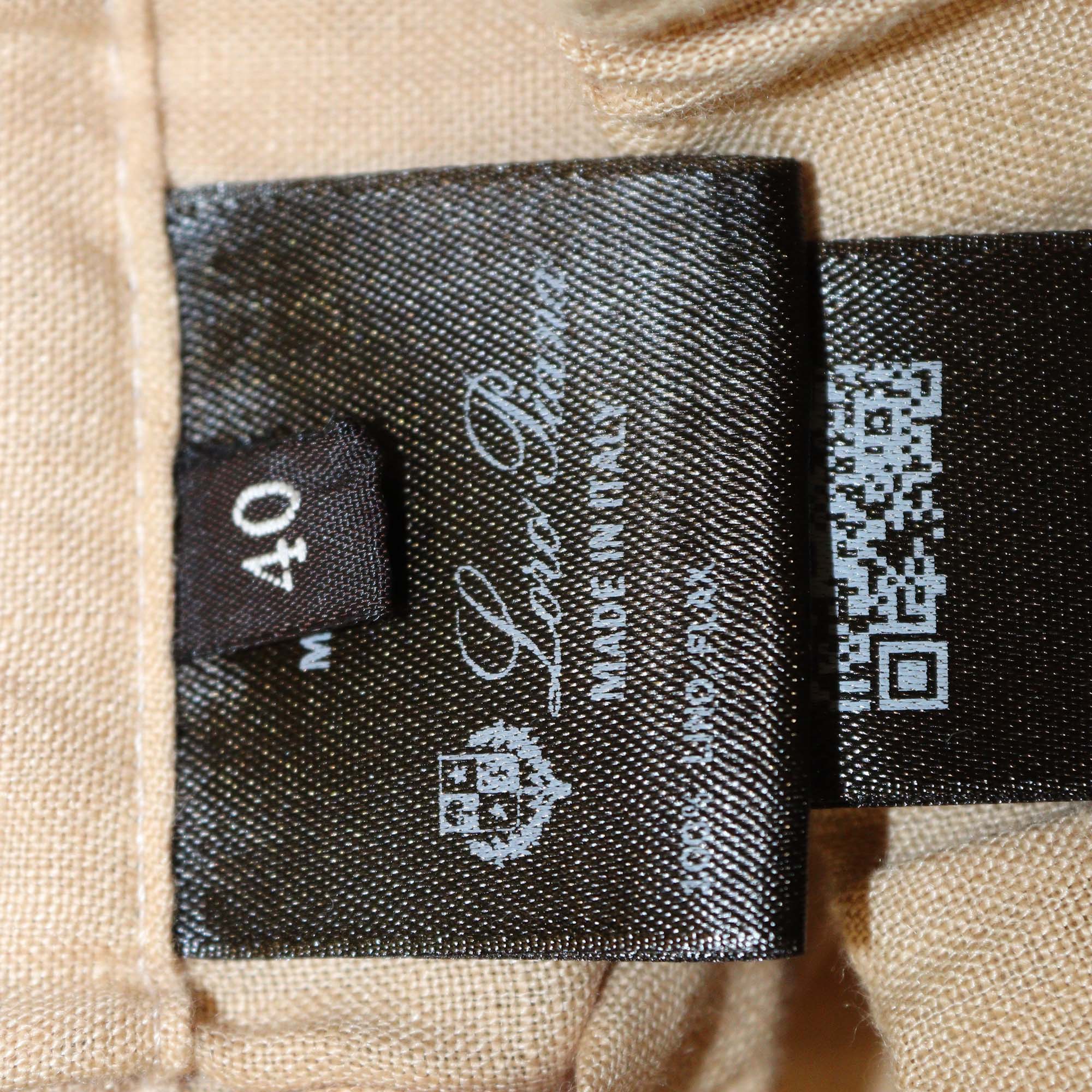 Loro Piana Beige Linen Drawstring Helios Pants